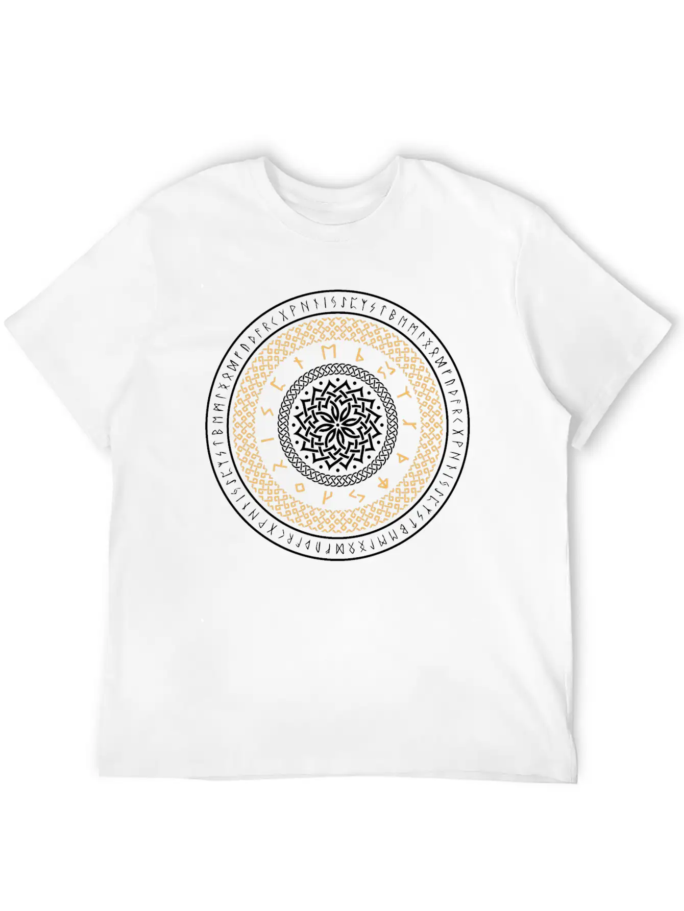 Viking Runes Circle Unisex Casual T-Shirt – Clean Design For Daily Comfort