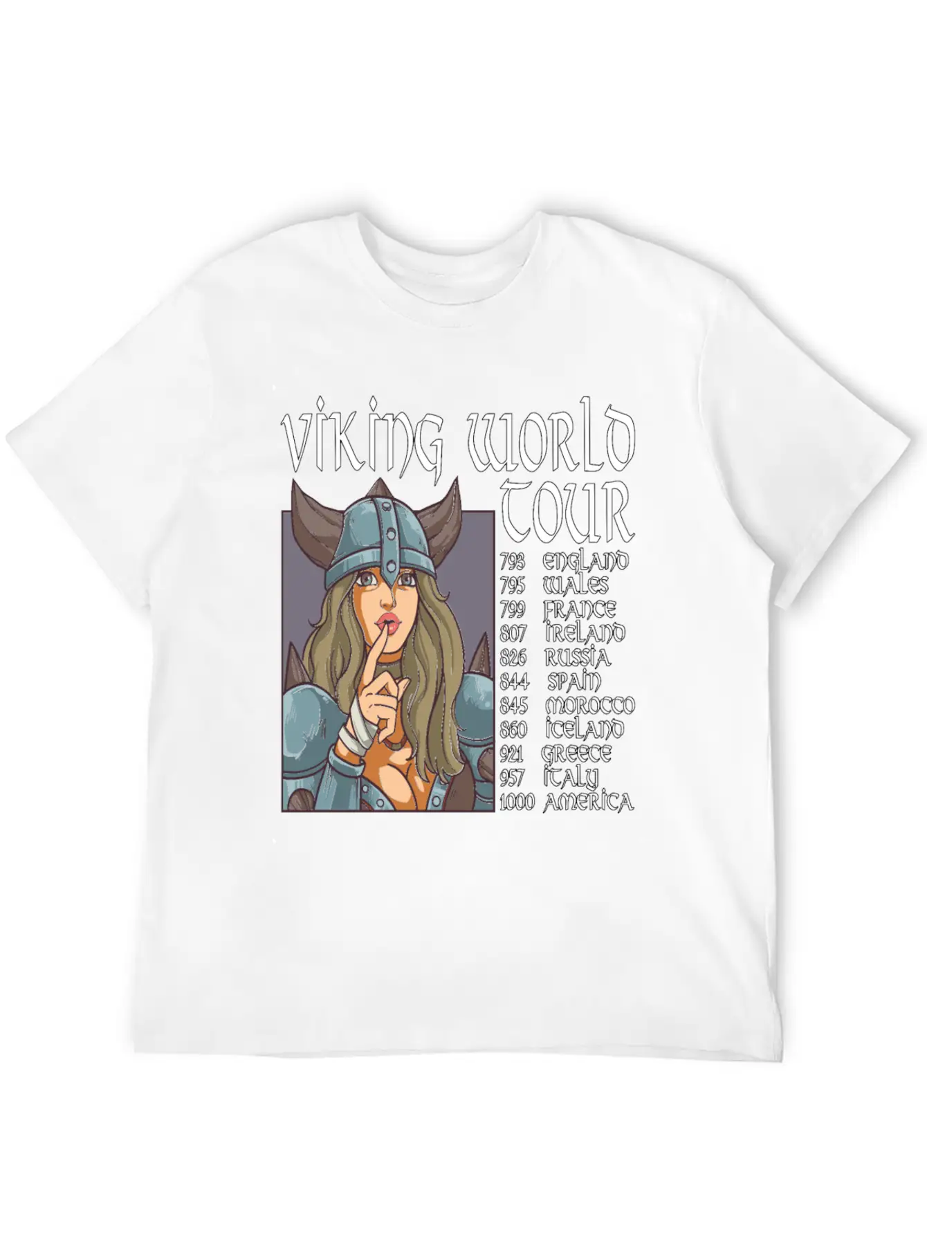 Viking World Tour Vikings Valhalla Odin For A Men Relaxed Everyday Tee – Lightweight And Durable Cotton