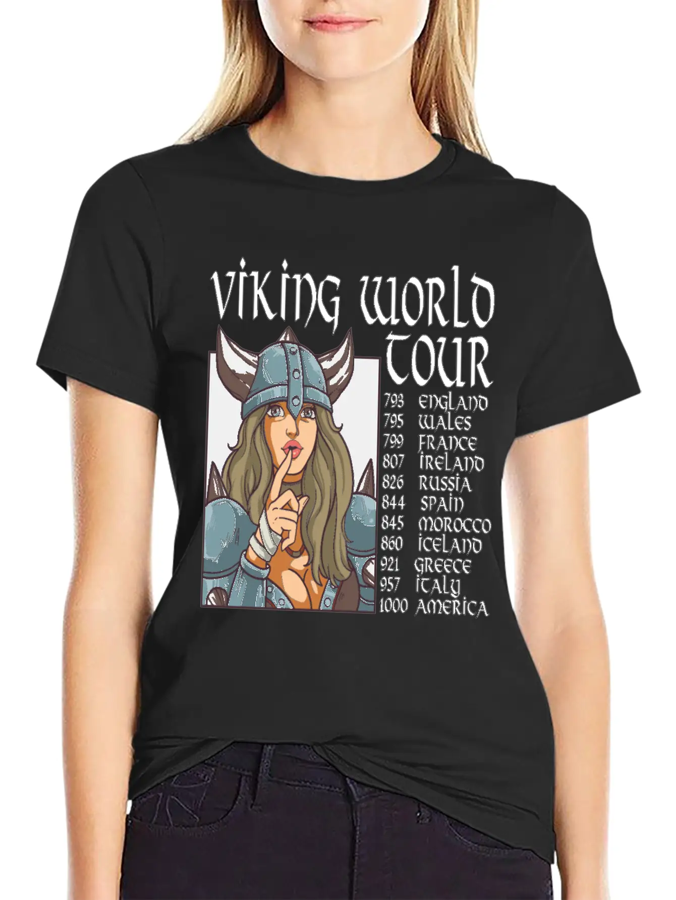 Viking World Tour Vikings Valhalla Odin For A Men Relaxed Everyday Tee – Lightweight And Durable Cotton