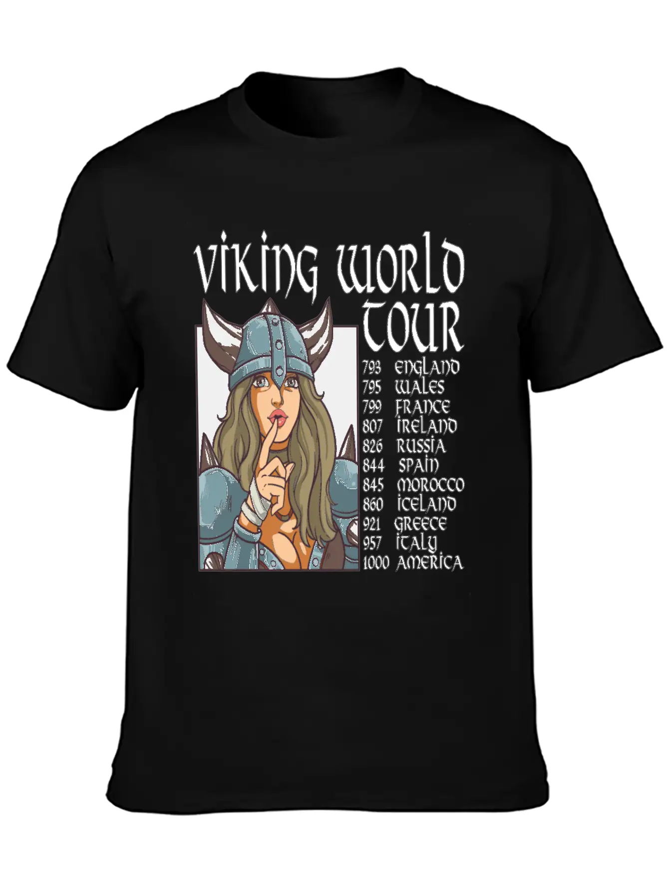 Viking World Tour Vikings Valhalla Odin For A Men Relaxed Everyday Tee – Lightweight And Durable Cotton