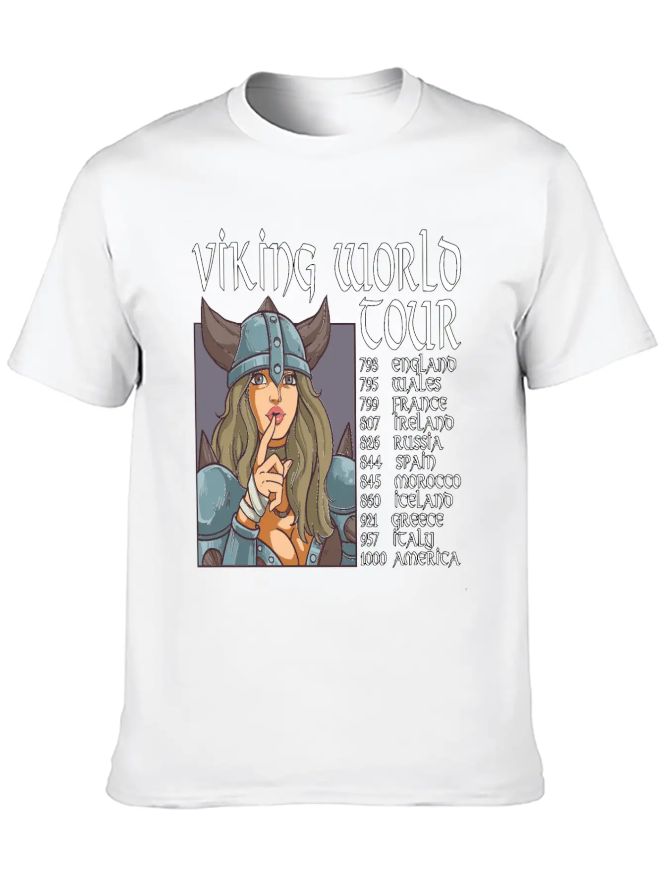 Viking World Tour Vikings Valhalla Odin For A Men Relaxed Everyday Tee – Lightweight And Durable Cotton