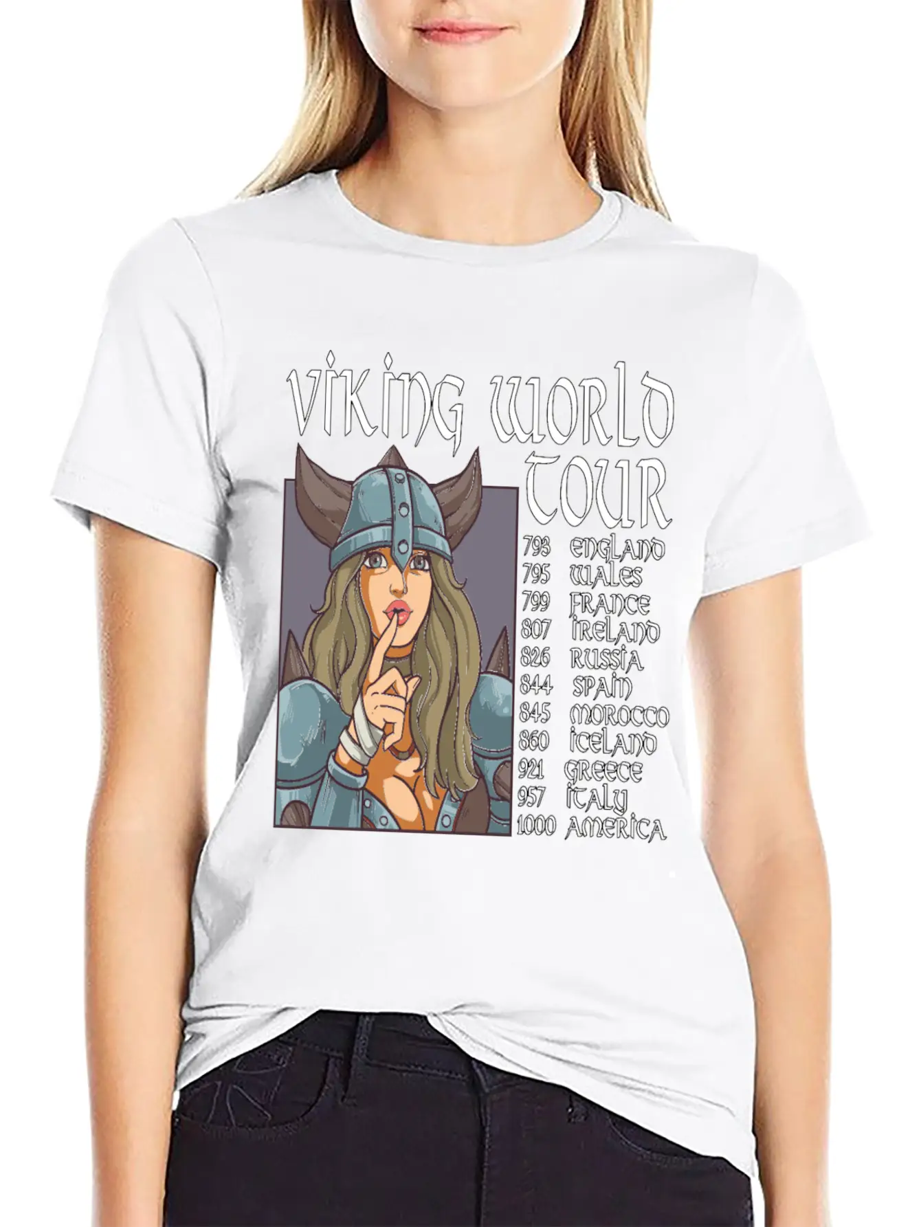 Viking World Tour Vikings Valhalla Odin For A Men Relaxed Everyday Tee – Lightweight And Durable Cotton