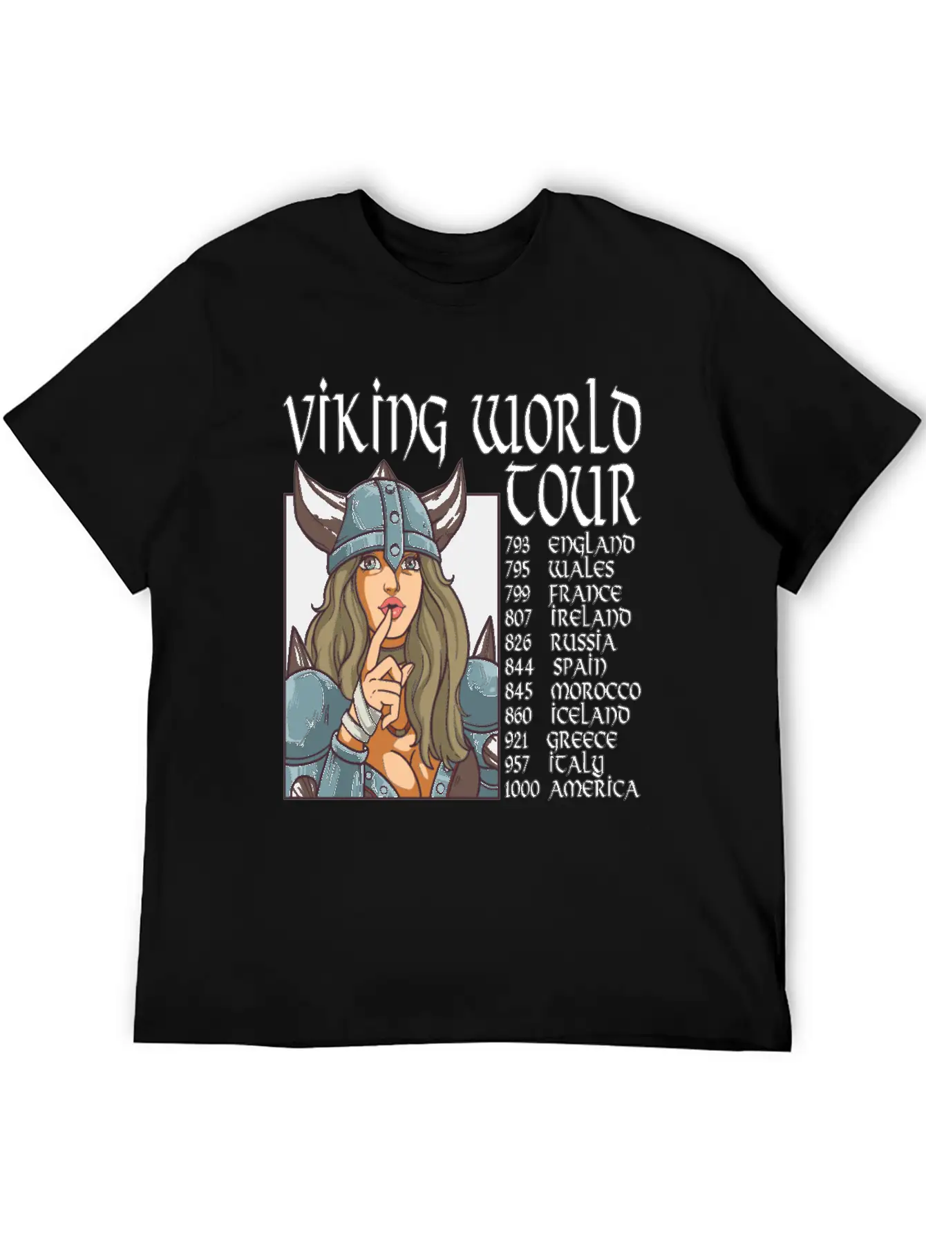 Viking World Tour Vikings Valhalla Odin For A Men Relaxed Everyday Tee – Lightweight And Durable Cotton