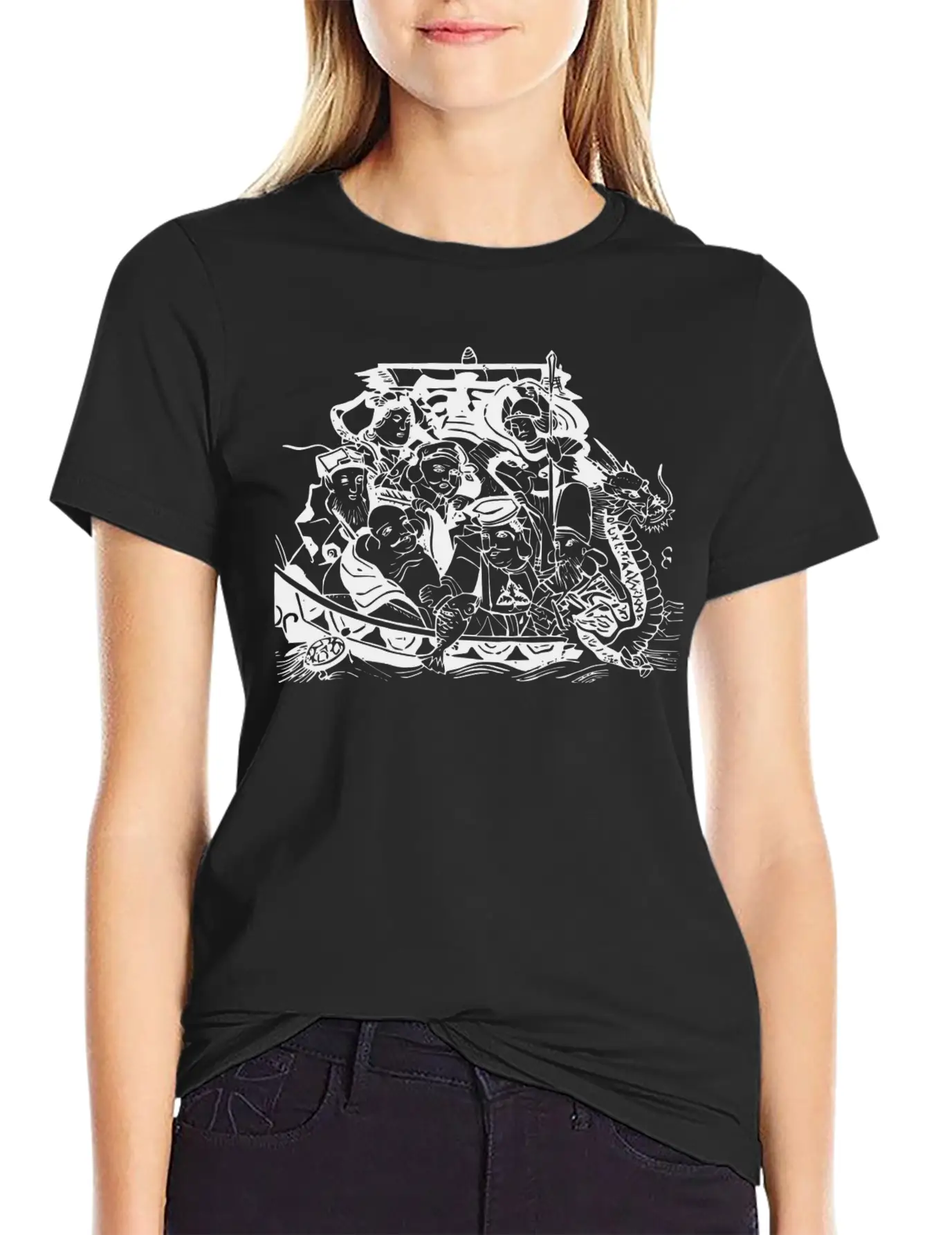 Vikings Wickinger Warrior Vikingboat Boot31 Lightweight Cotton T-Shirt – Daily Comfort Graphic Shirt