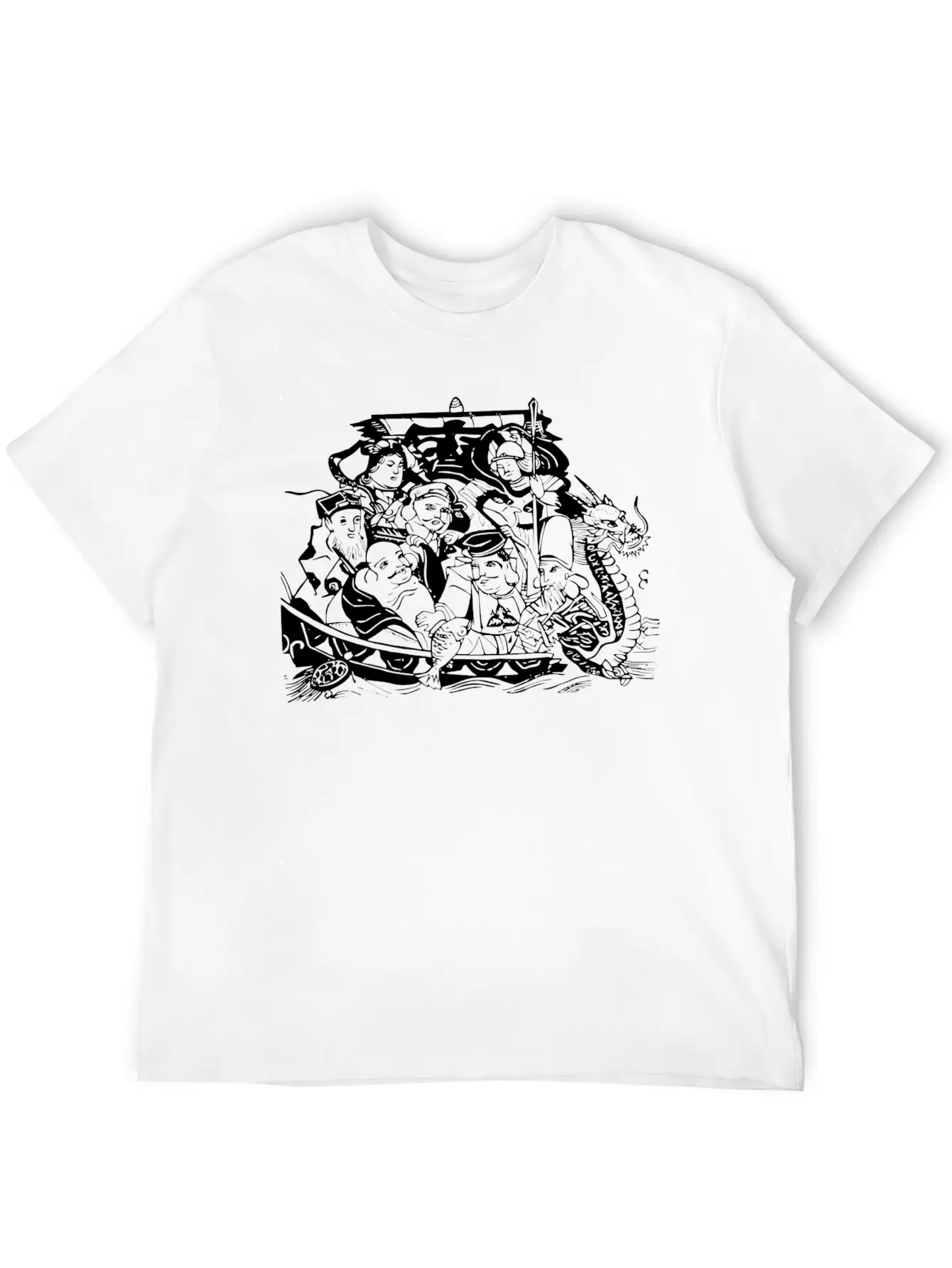 Vikings Wickinger Warrior Vikingboat Boot31 Lightweight Cotton T-Shirt – Daily Comfort Graphic Shirt