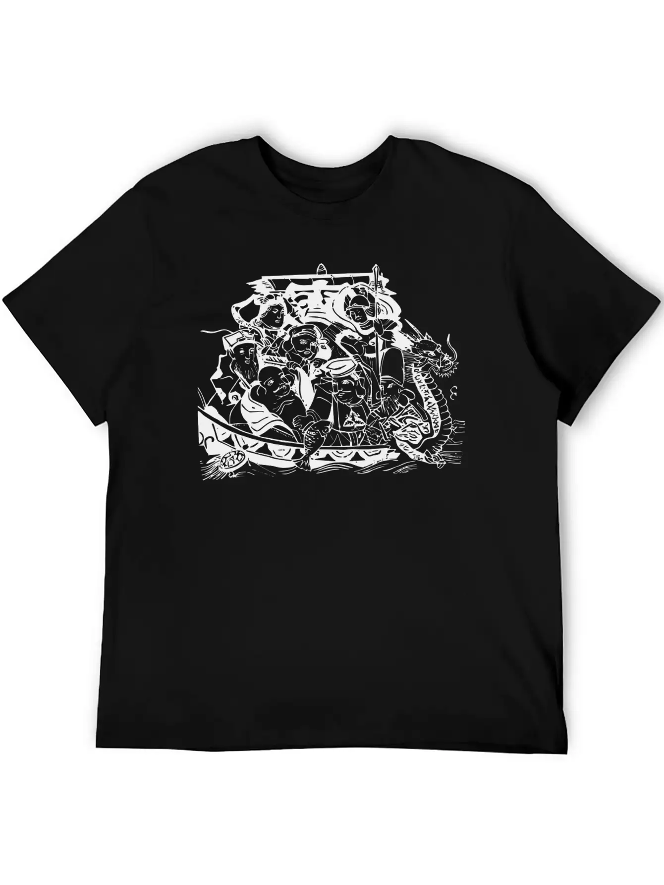 Vikings Wickinger Warrior Vikingboat Boot31 Lightweight Cotton T-Shirt – Daily Comfort Graphic Shirt