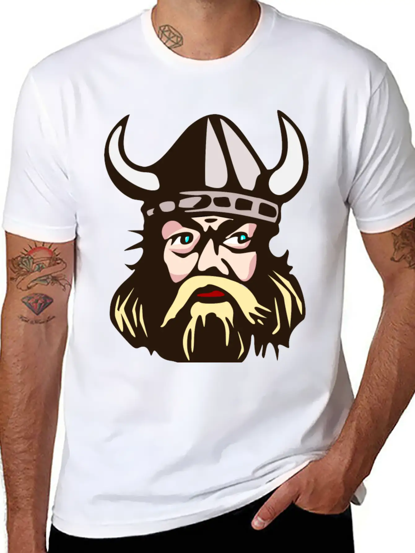 Vikings Wickinger Warrior Vikingboat Boot38 Basic Graphic T-Shirt – Daily Comfort In Soft Cotton