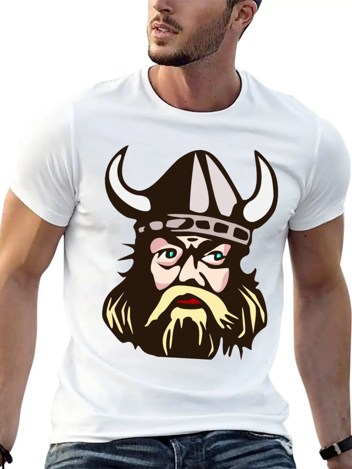 Vikings Wickinger Warrior Vikingboat Boot38 Basic Graphic T-Shirt – Daily Comfort In Soft Cotton