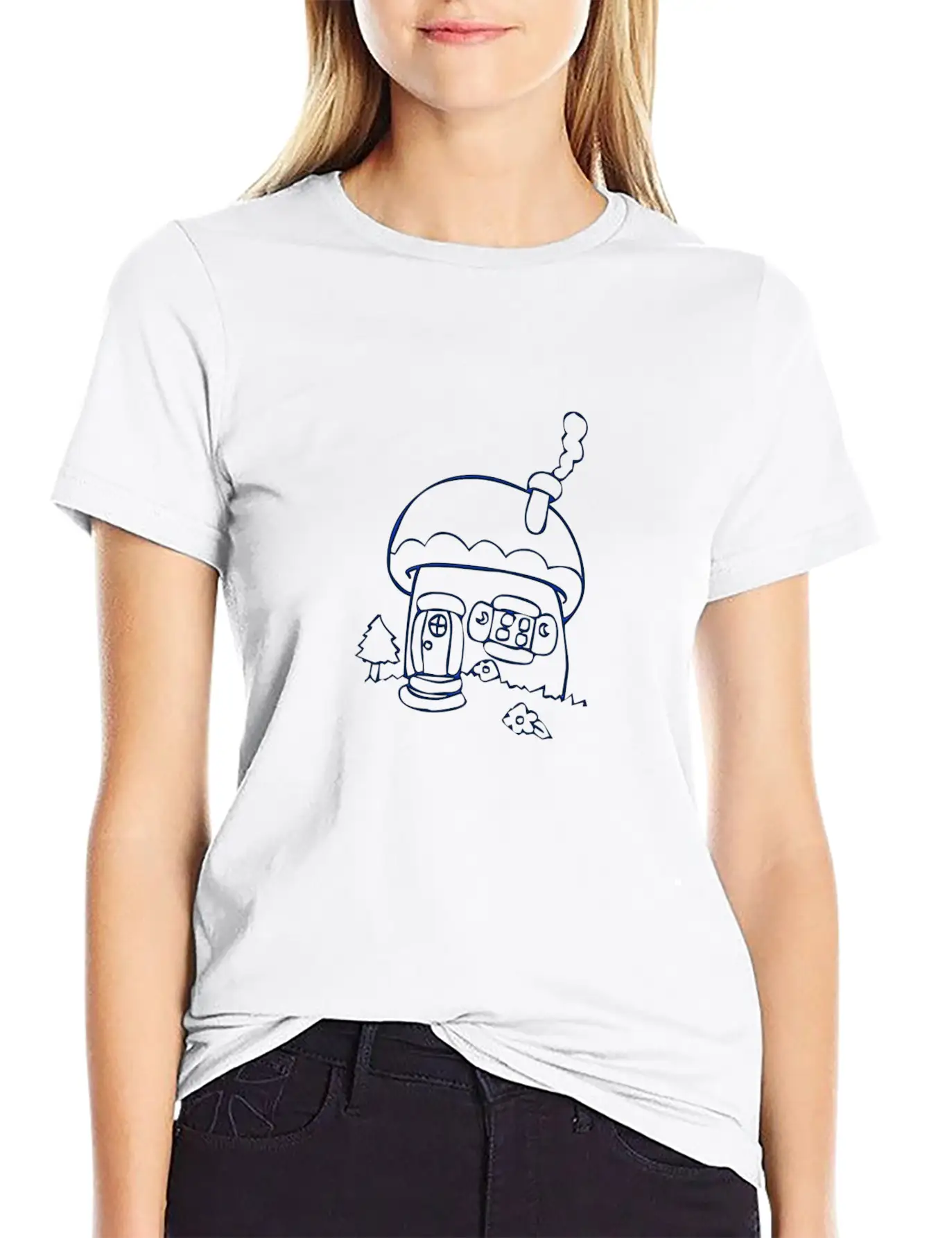 Village House Soft Cotton Short Sleeve Tee – Unisex Wardrobe Staple