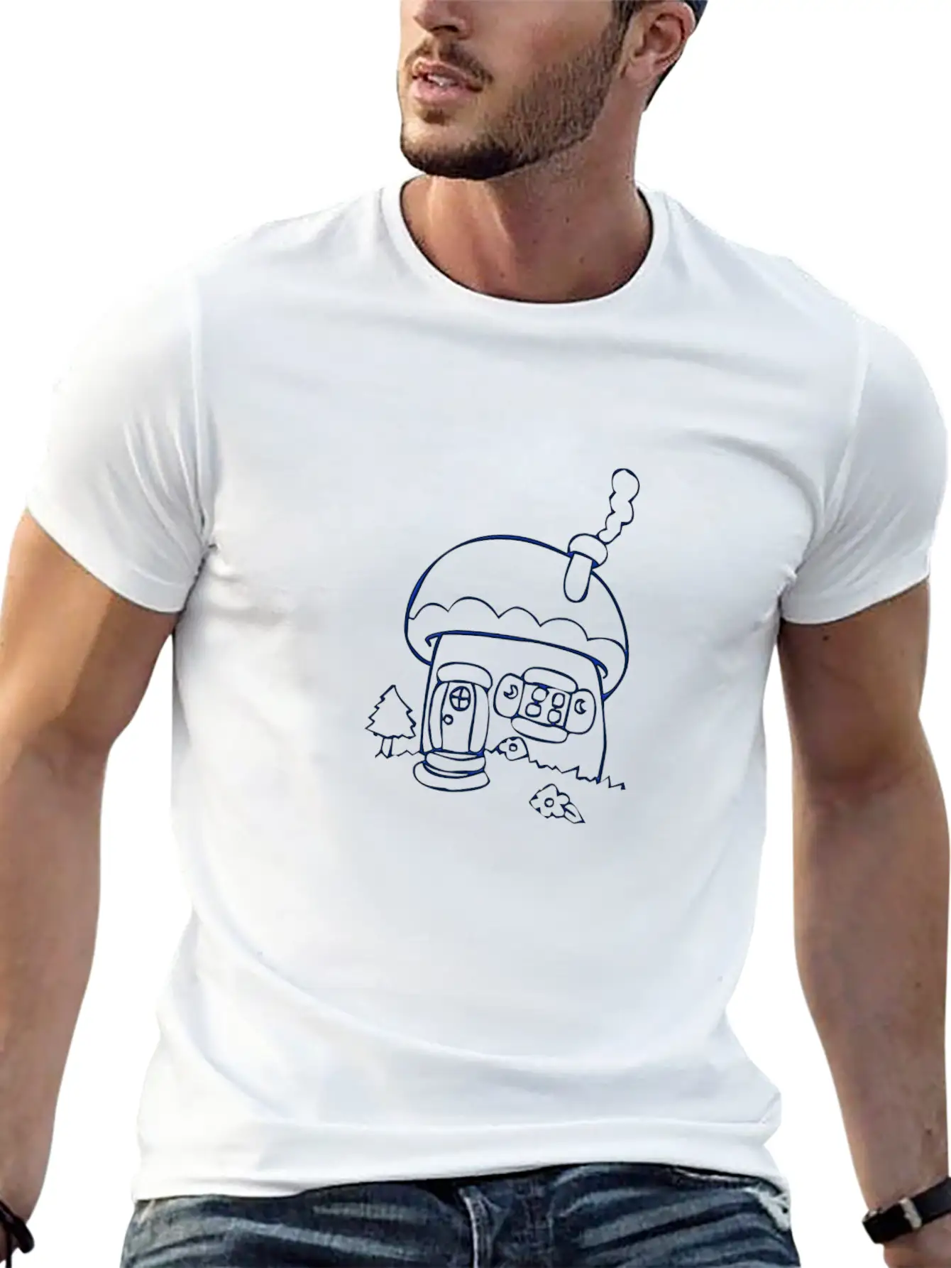 Village House Soft Cotton Short Sleeve Tee – Unisex Wardrobe Staple