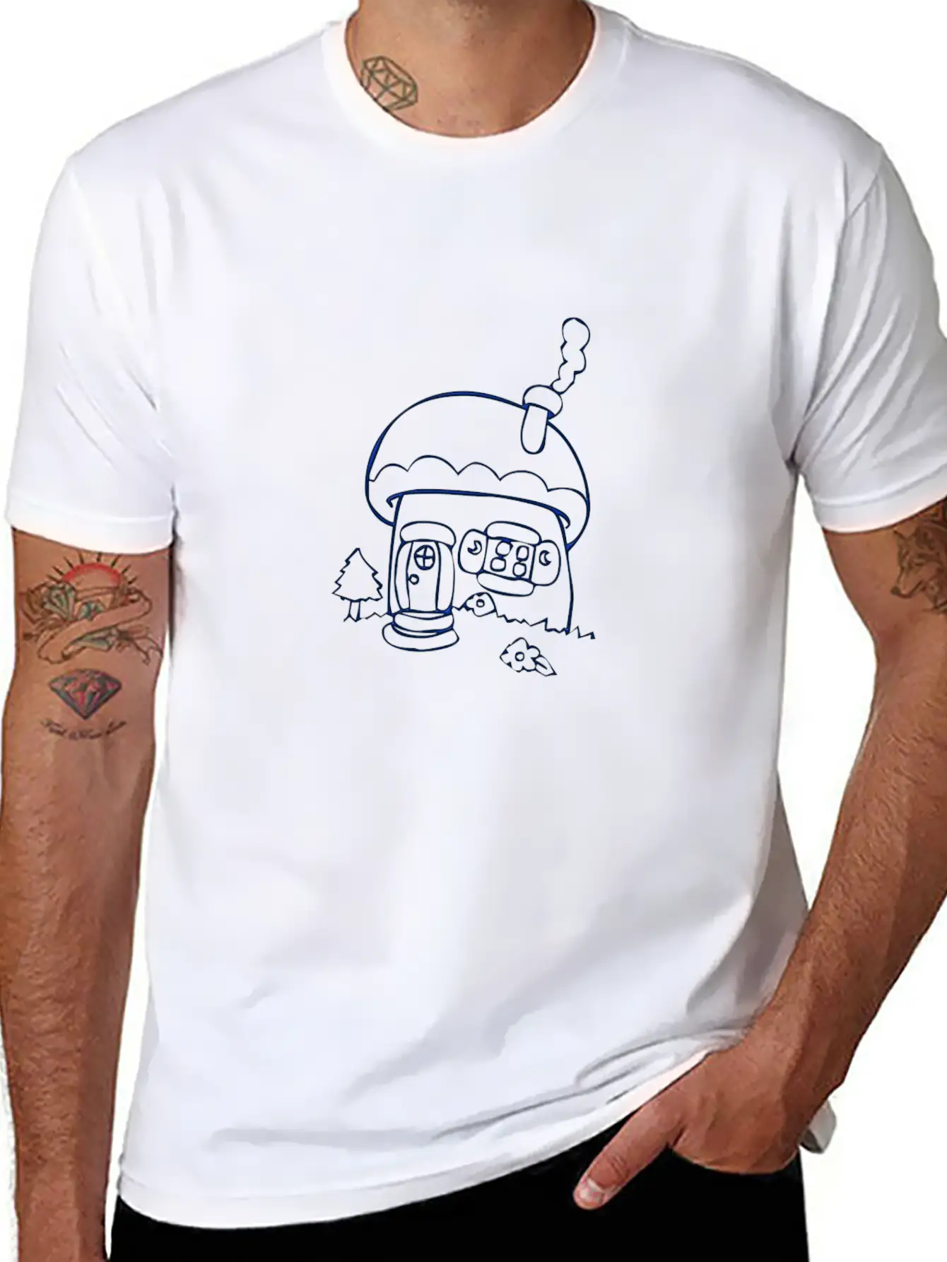Village House Soft Cotton Short Sleeve Tee – Unisex Wardrobe Staple
