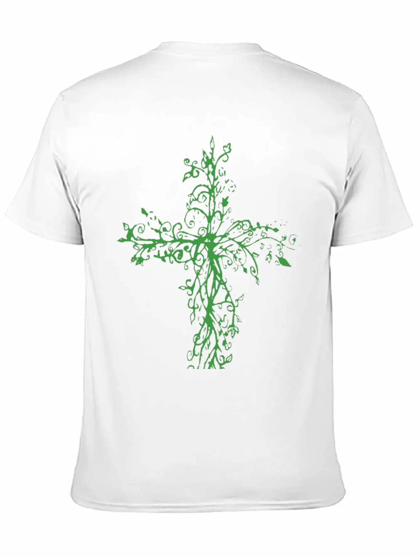Vine Cross Lightweight Cotton T-Shirt – Daily Comfort Graphic Shirt