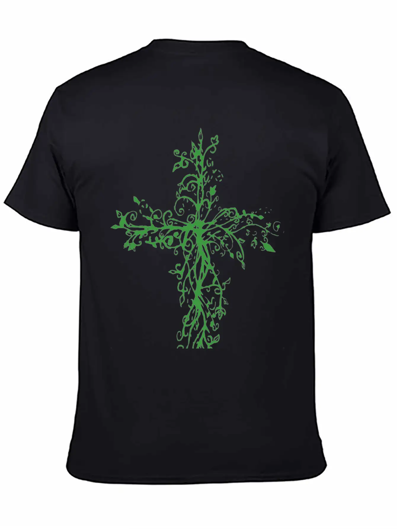 Vine Cross Lightweight Cotton T-Shirt – Daily Comfort Graphic Shirt