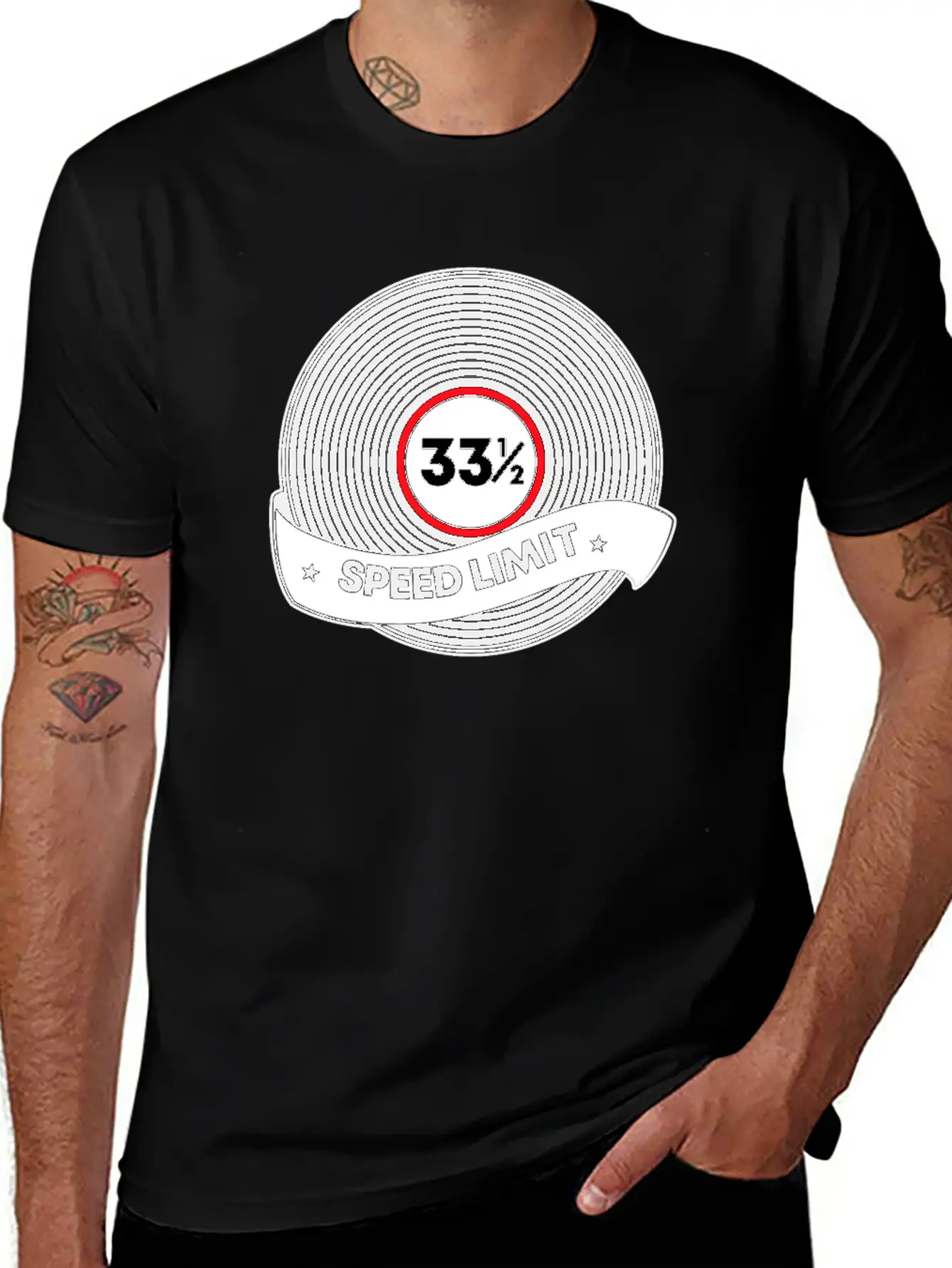 Vinly Records Audiophile Music Stylish Everyday T-Shirt – Unisex Basic Cotton Tee