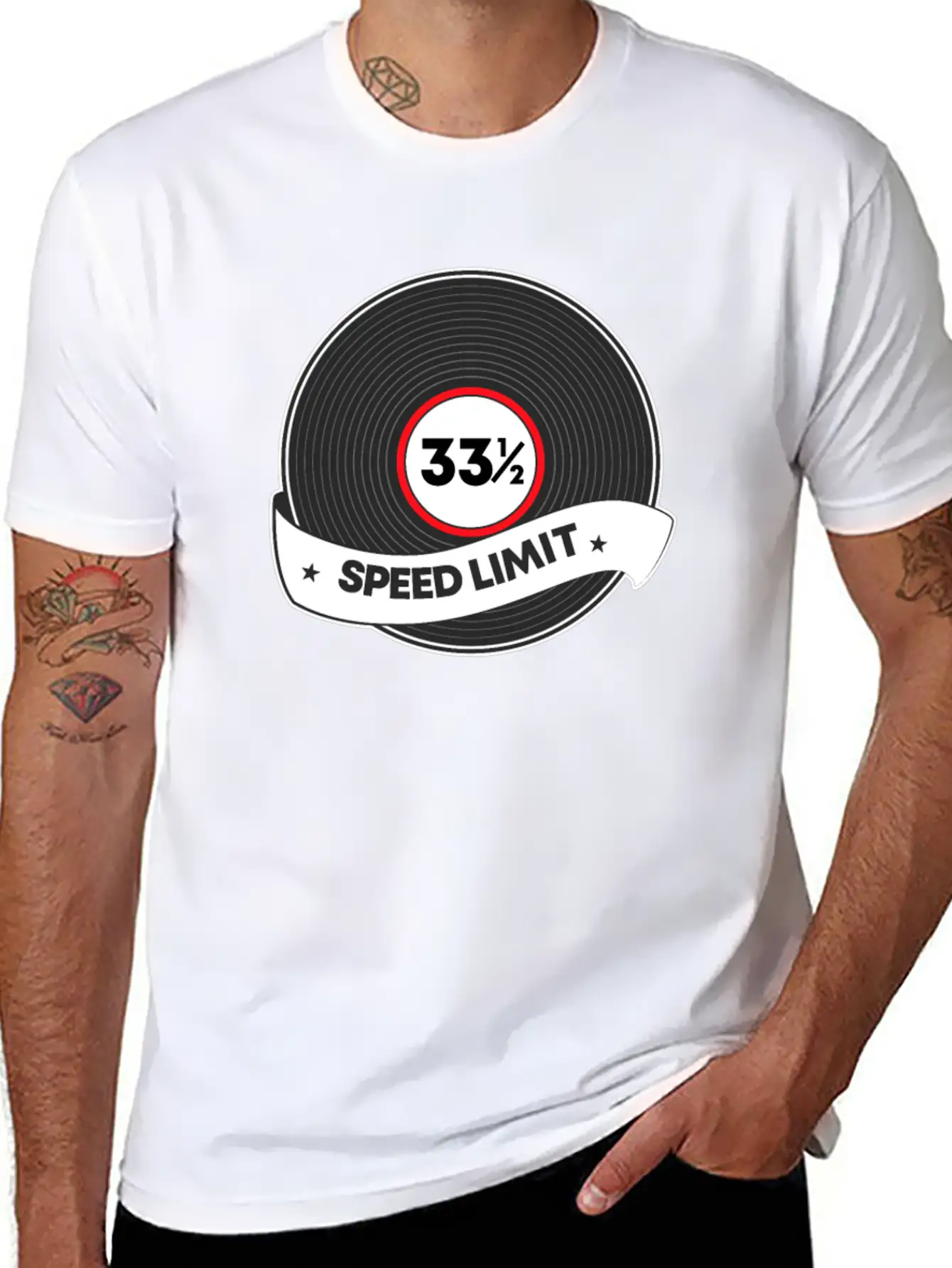 Vinly Records Audiophile Music Stylish Everyday T-Shirt – Unisex Basic Cotton Tee
