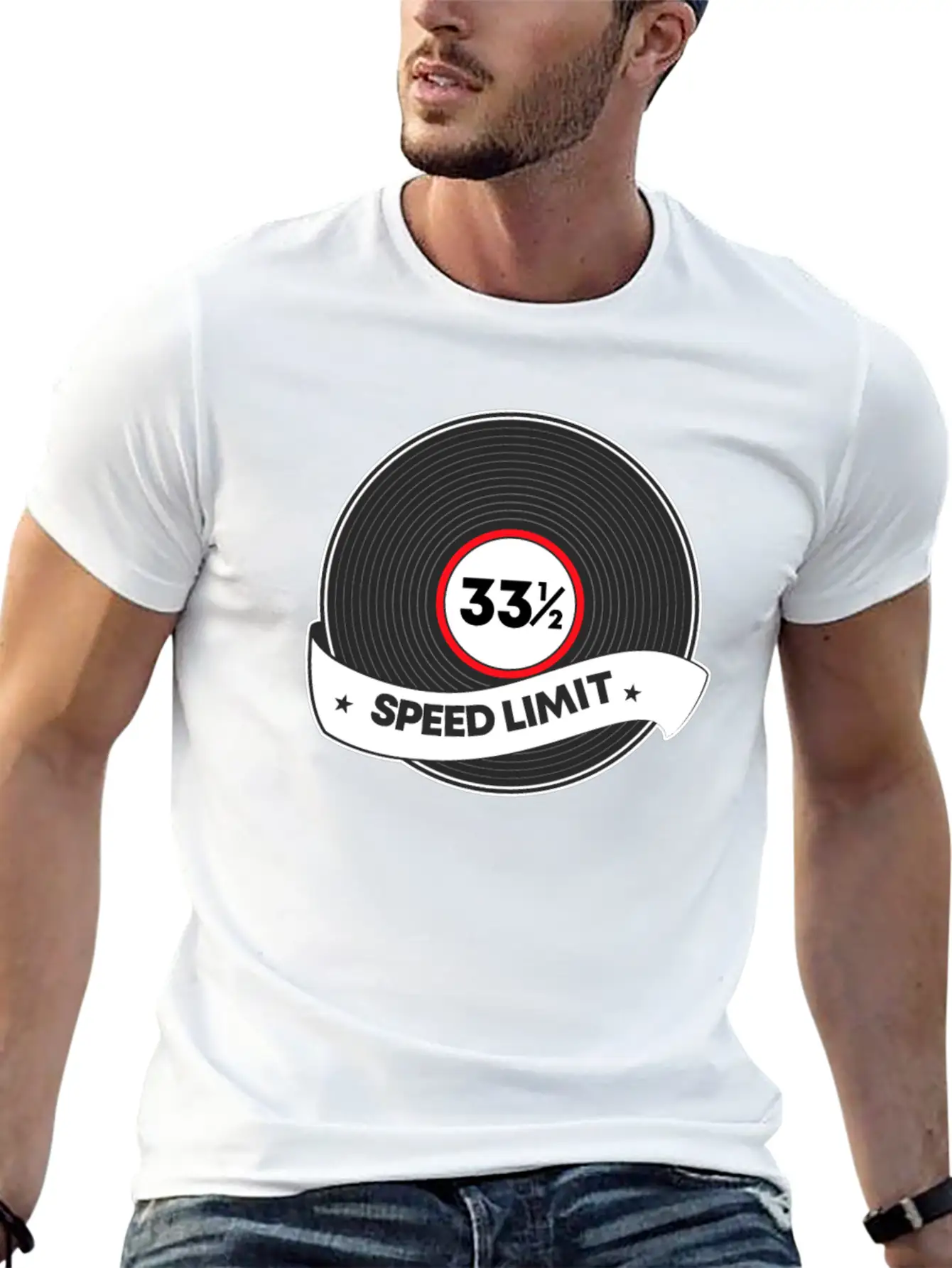 Vinly Records Audiophile Music Stylish Everyday T-Shirt – Unisex Basic Cotton Tee