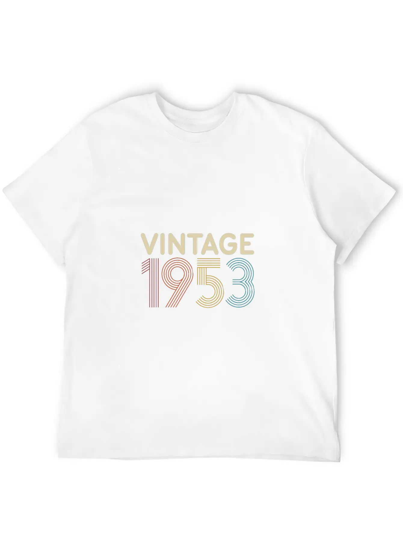 Vintage 1953 - Retro Birthday Essential Cotton Tee For Daily Outfits – Unisex Style