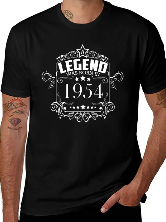 Vintage 1954 Birthday Vintage Unisex Casual T-Shirt – Clean Design For Daily Comfort