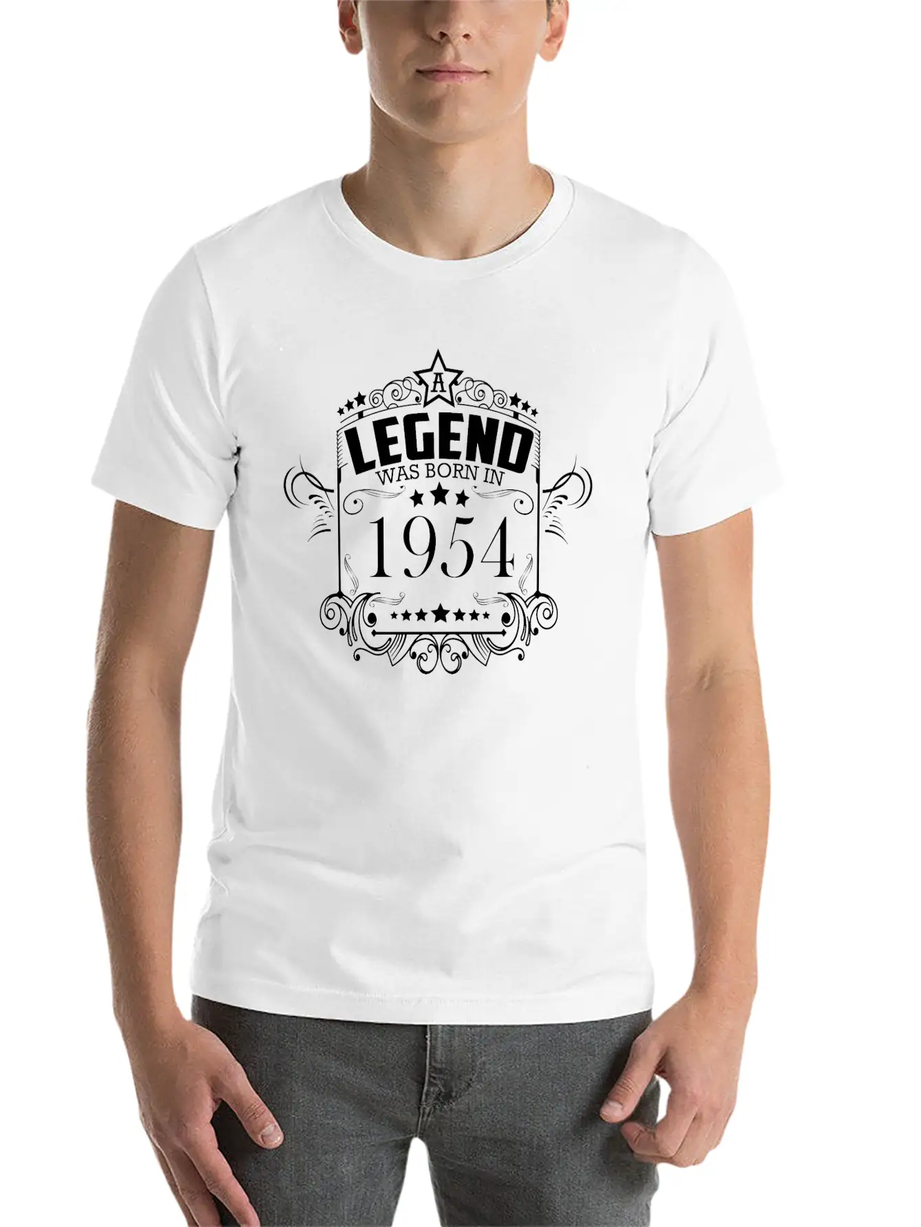 Vintage 1954 Birthday Vintage Unisex Casual T-Shirt – Clean Design For Daily Comfort