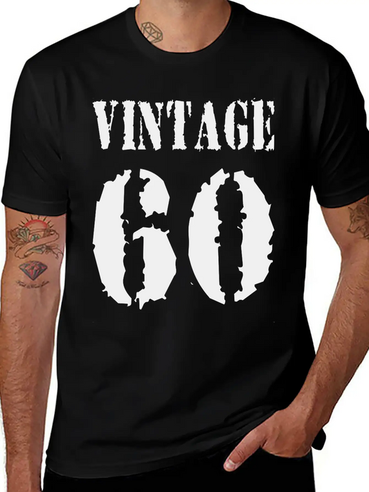 Vintage 1960 - Vintage 60 - Party Vector Unisex Casual T-Shirt – Clean Design For Daily Comfort