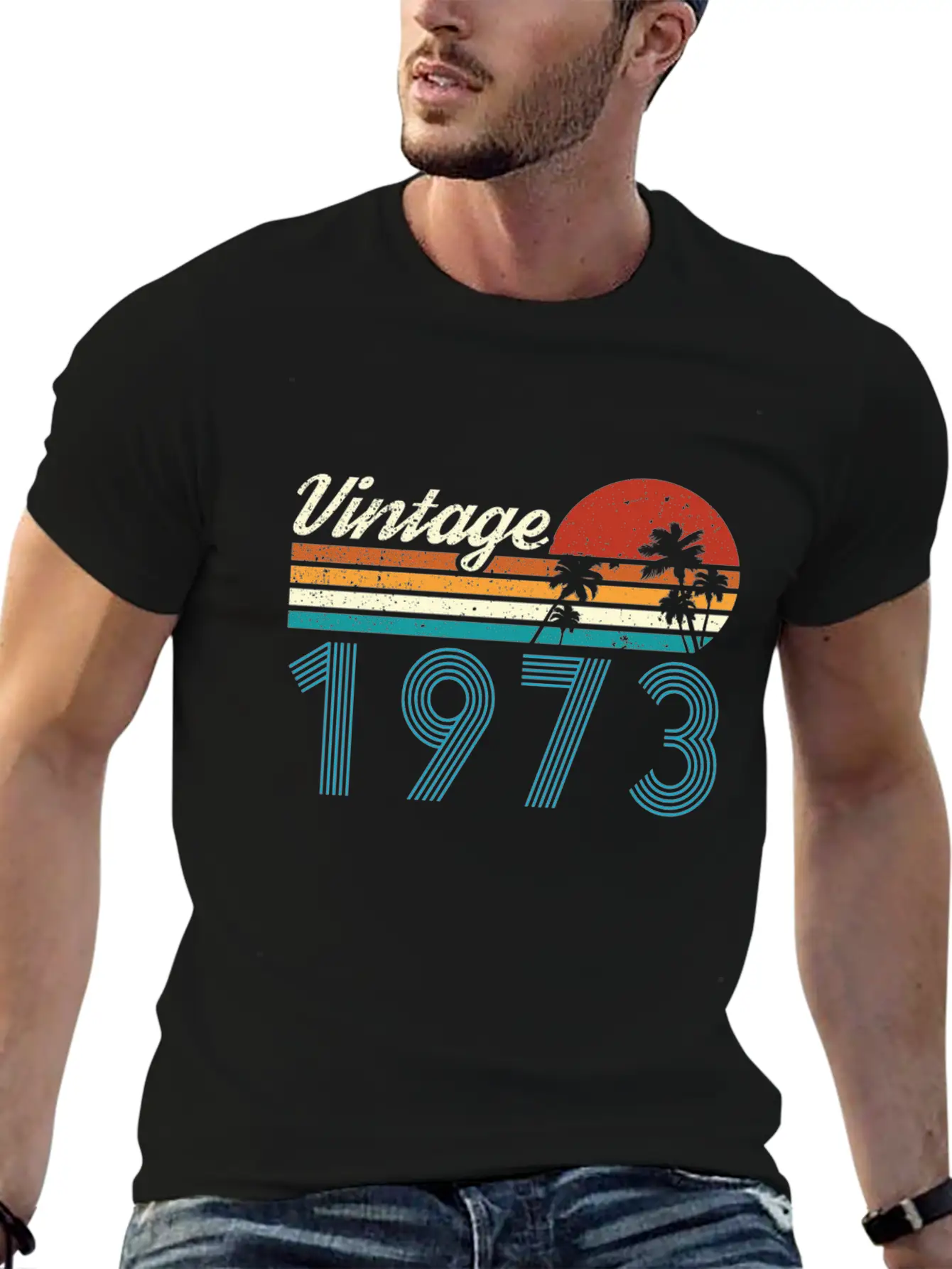 Vintage 1973 Vintage Birthday Retro Vintage Essential Cotton Tee For Daily Outfits – Unisex Style