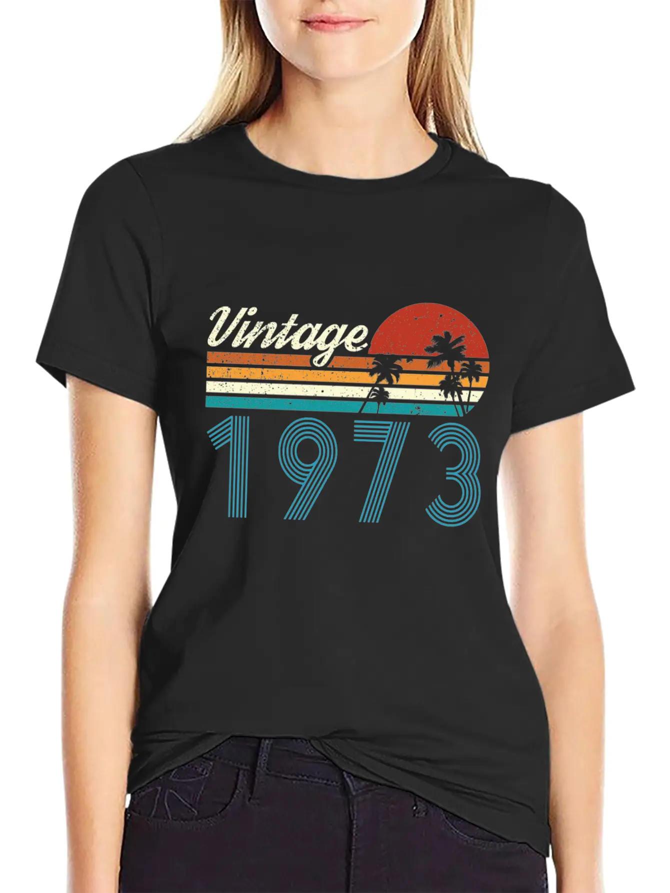 Vintage 1973 Vintage Birthday Retro Vintage Essential Cotton Tee For Daily Outfits – Unisex Style