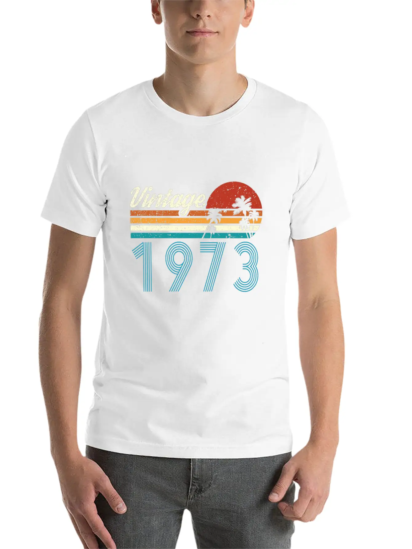 Vintage 1973 Vintage Birthday Retro Vintage Essential Cotton Tee For Daily Outfits – Unisex Style