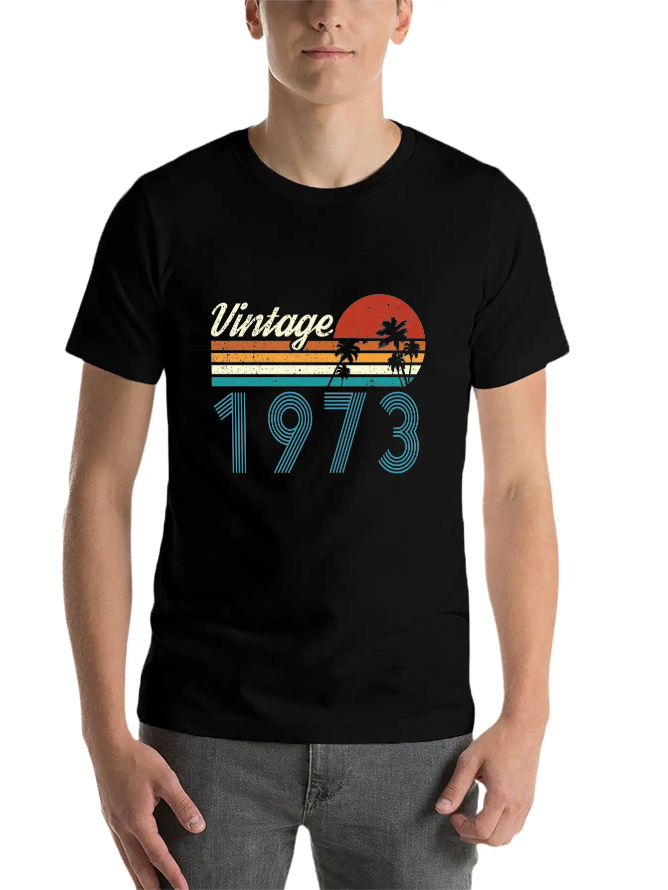 Vintage 1973 Vintage Birthday Retro Vintage Essential Cotton Tee For Daily Outfits – Unisex Style