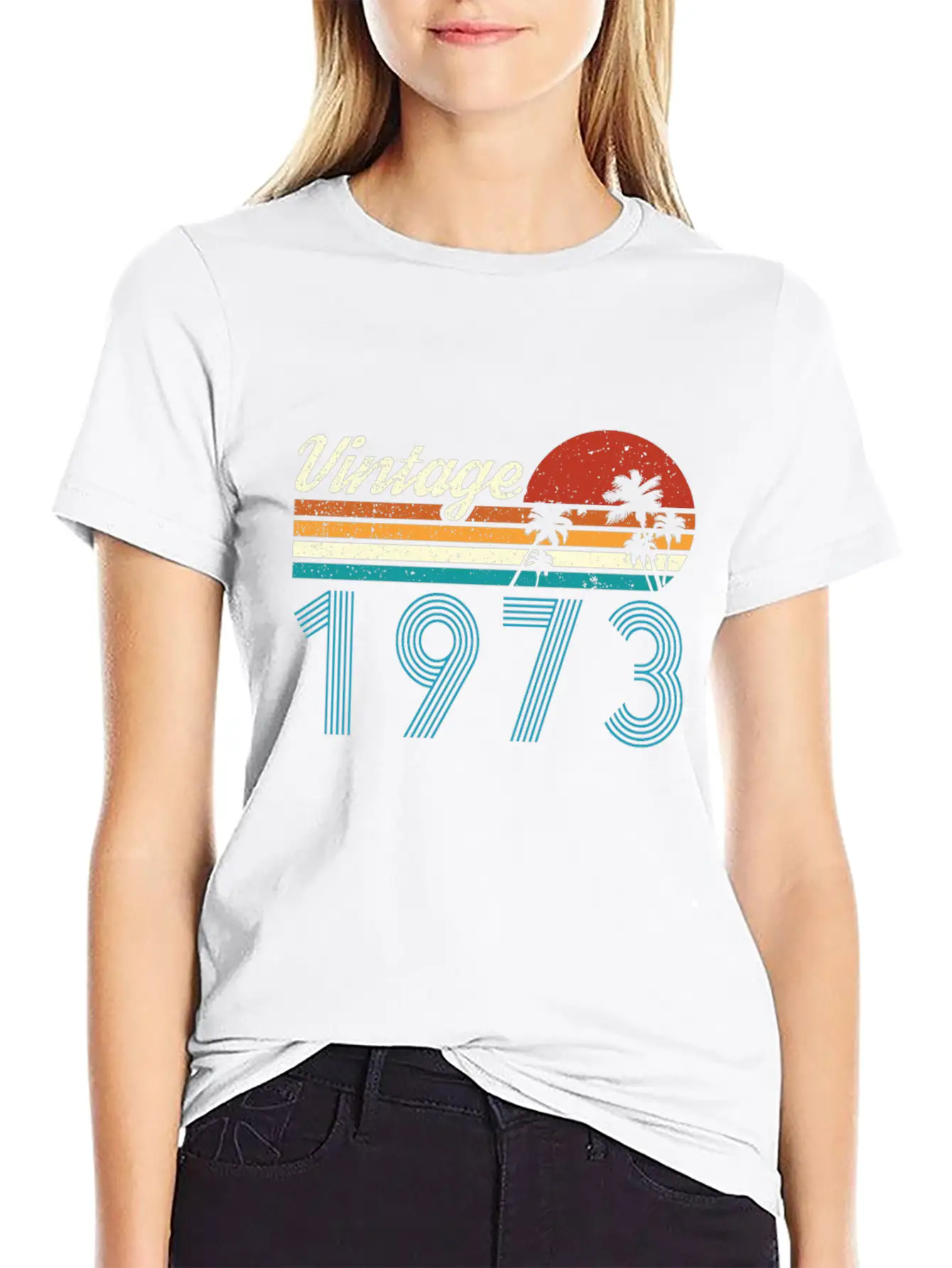 Vintage 1973 Vintage Birthday Retro Vintage Essential Cotton Tee For Daily Outfits – Unisex Style