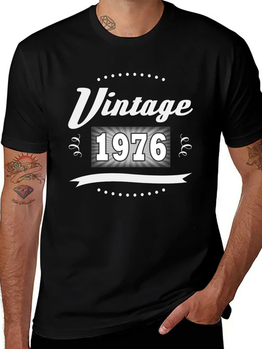 VINTAGE 1976 2.png Essential Cotton Tee For Daily Outfits – Unisex Style