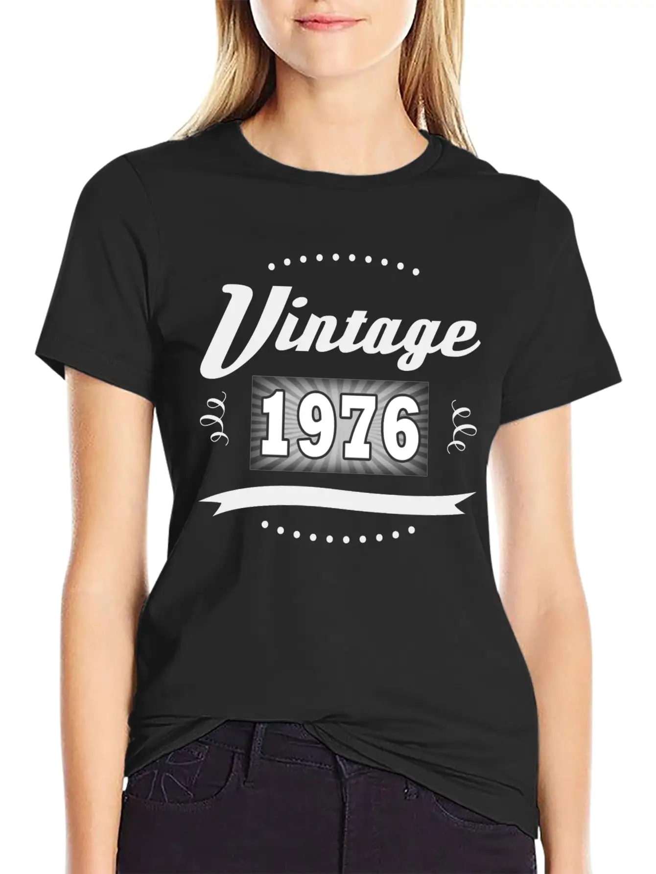 VINTAGE 1976 2.png Essential Cotton Tee For Daily Outfits – Unisex Style