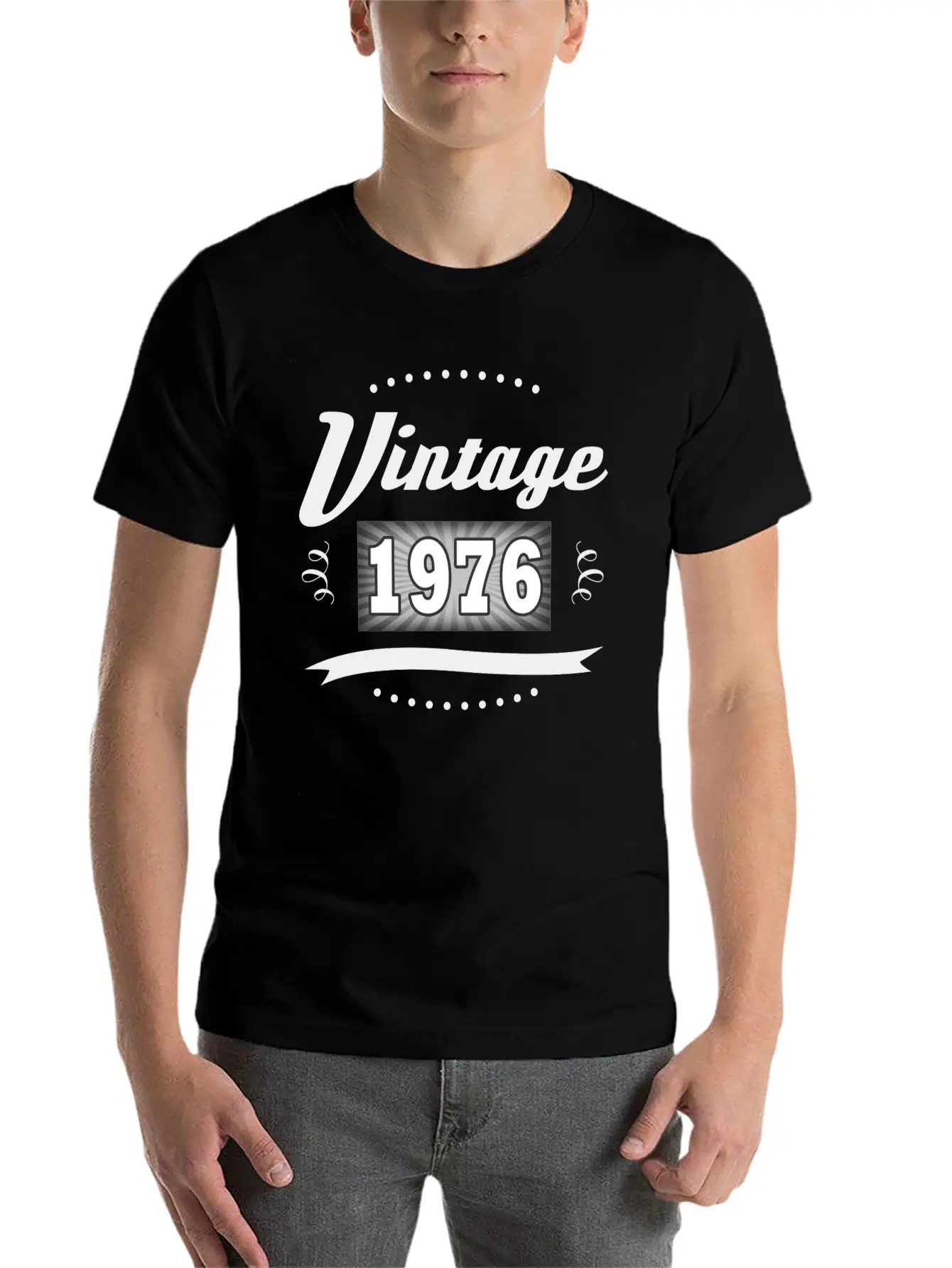 VINTAGE 1976 2.png Essential Cotton Tee For Daily Outfits – Unisex Style