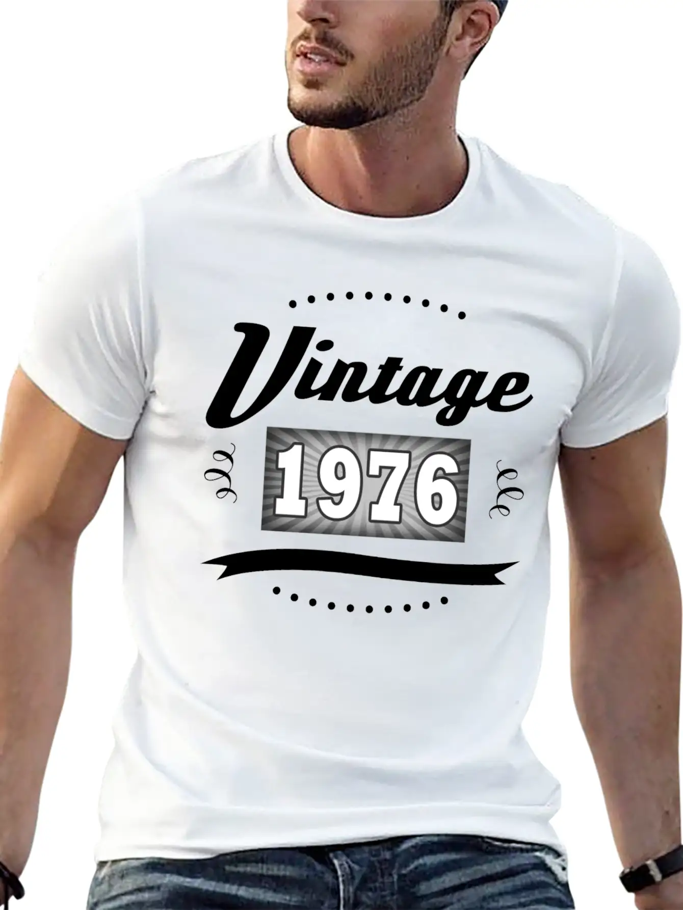 VINTAGE 1976 2.png Essential Cotton Tee For Daily Outfits – Unisex Style