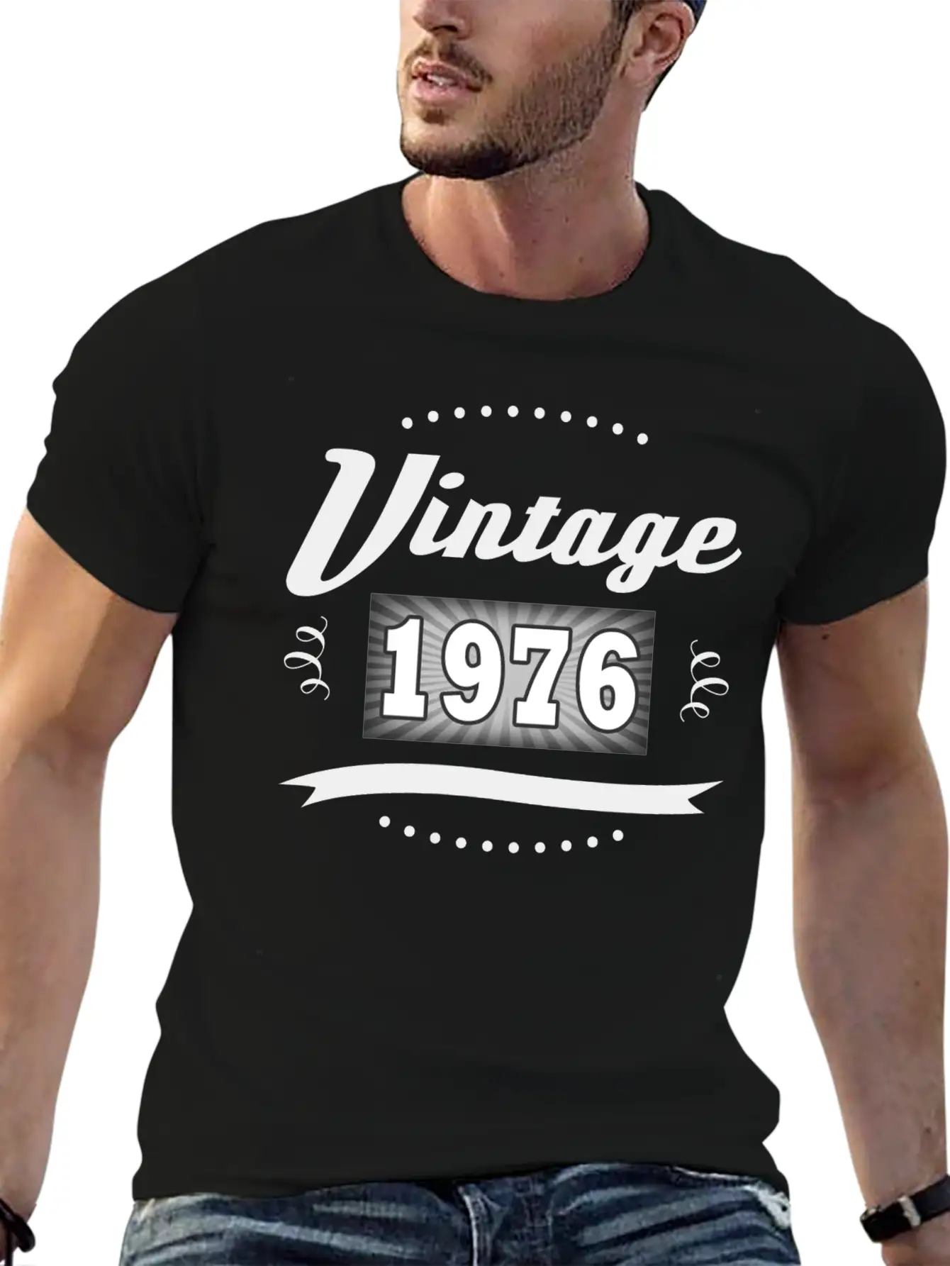 VINTAGE 1976 2.png Essential Cotton Tee For Daily Outfits – Unisex Style