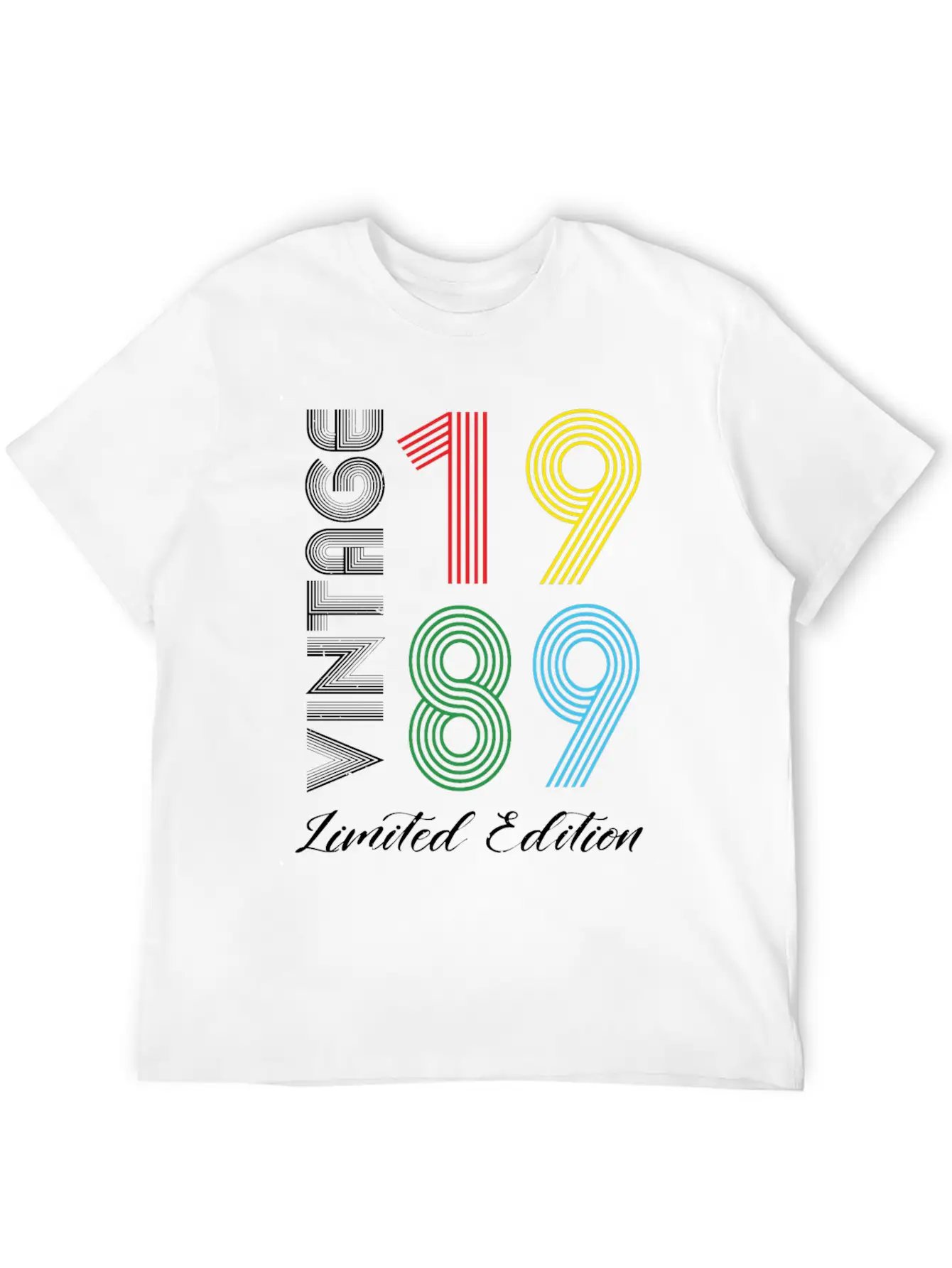 Vintage 1989 Vintage Birthday Retro Vintage Relaxed Everyday Tee – Lightweight And Durable Cotton