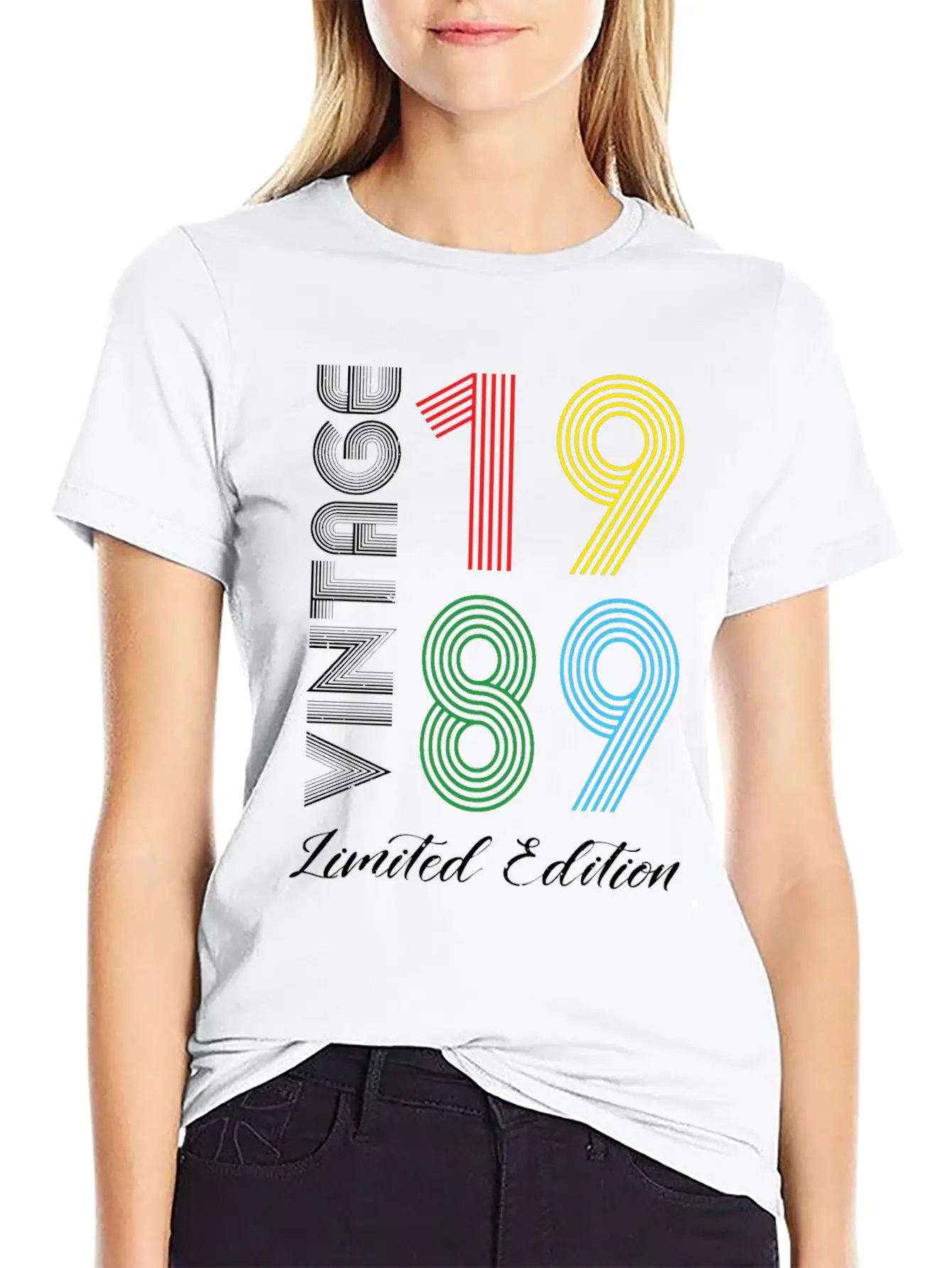 Vintage 1989 Vintage Birthday Retro Vintage Relaxed Everyday Tee – Lightweight And Durable Cotton
