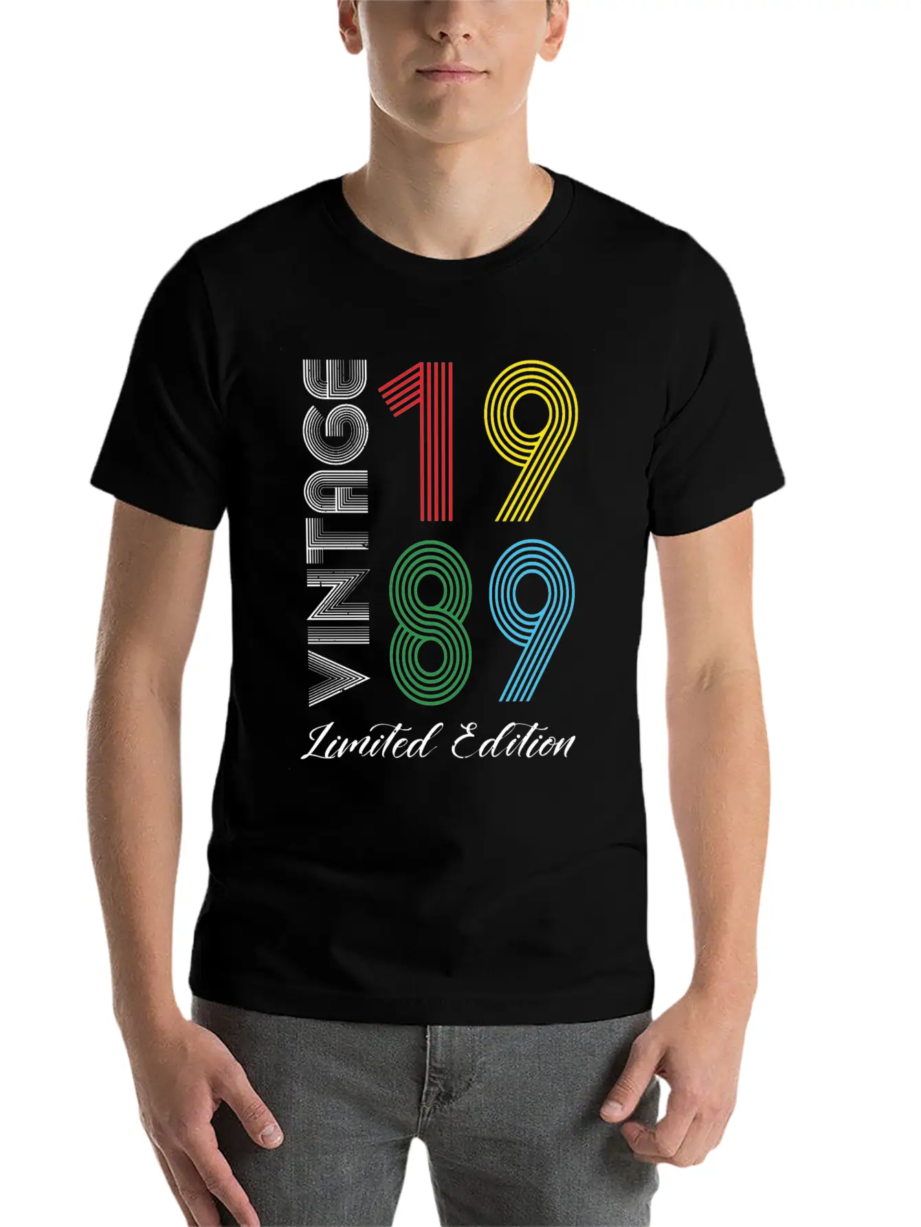 Vintage 1989 Vintage Birthday Retro Vintage Relaxed Everyday Tee – Lightweight And Durable Cotton