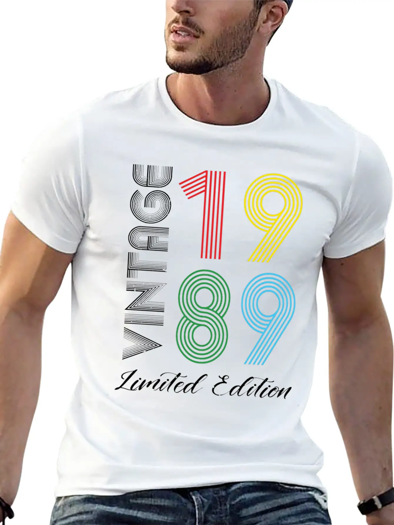Vintage 1989 Vintage Birthday Retro Vintage Relaxed Everyday Tee – Lightweight And Durable Cotton