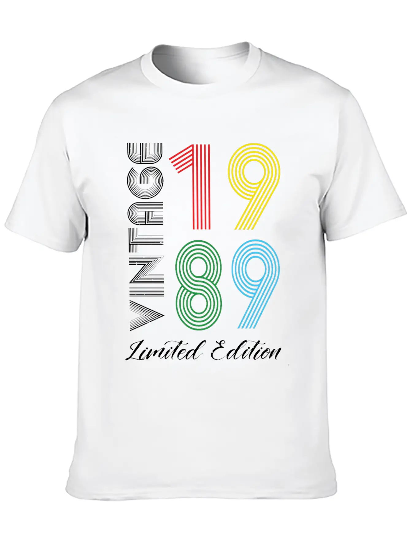 Vintage 1989 Vintage Birthday Retro Vintage Relaxed Everyday Tee – Lightweight And Durable Cotton