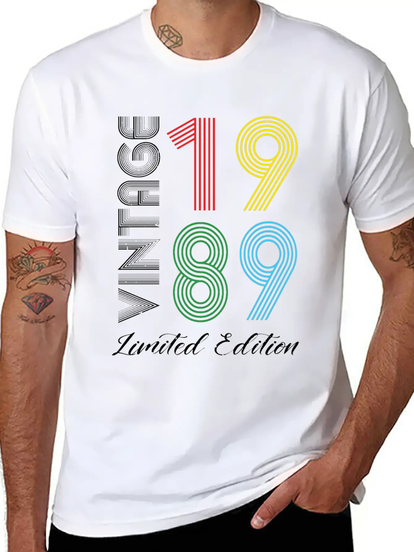 Vintage 1989 Vintage Birthday Retro Vintage Relaxed Everyday Tee – Lightweight And Durable Cotton
