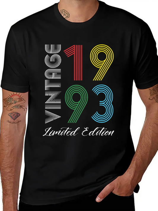 Vintage 1993 Vintage Birthday Retro Vintage Basic Graphic T-Shirt – Daily Comfort In Soft Cotton