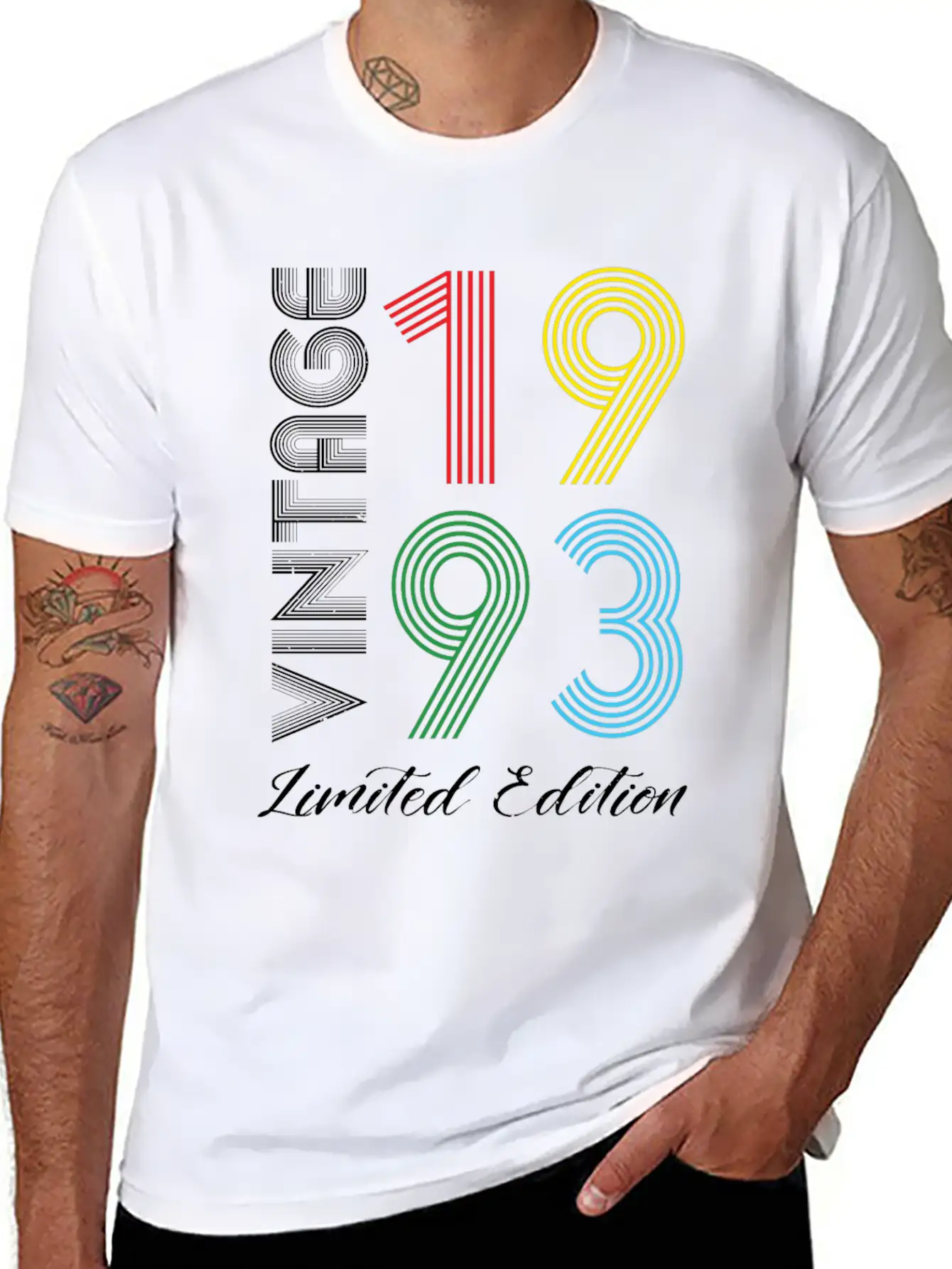 Vintage 1993 Vintage Birthday Retro Vintage Basic Graphic T-Shirt – Daily Comfort In Soft Cotton