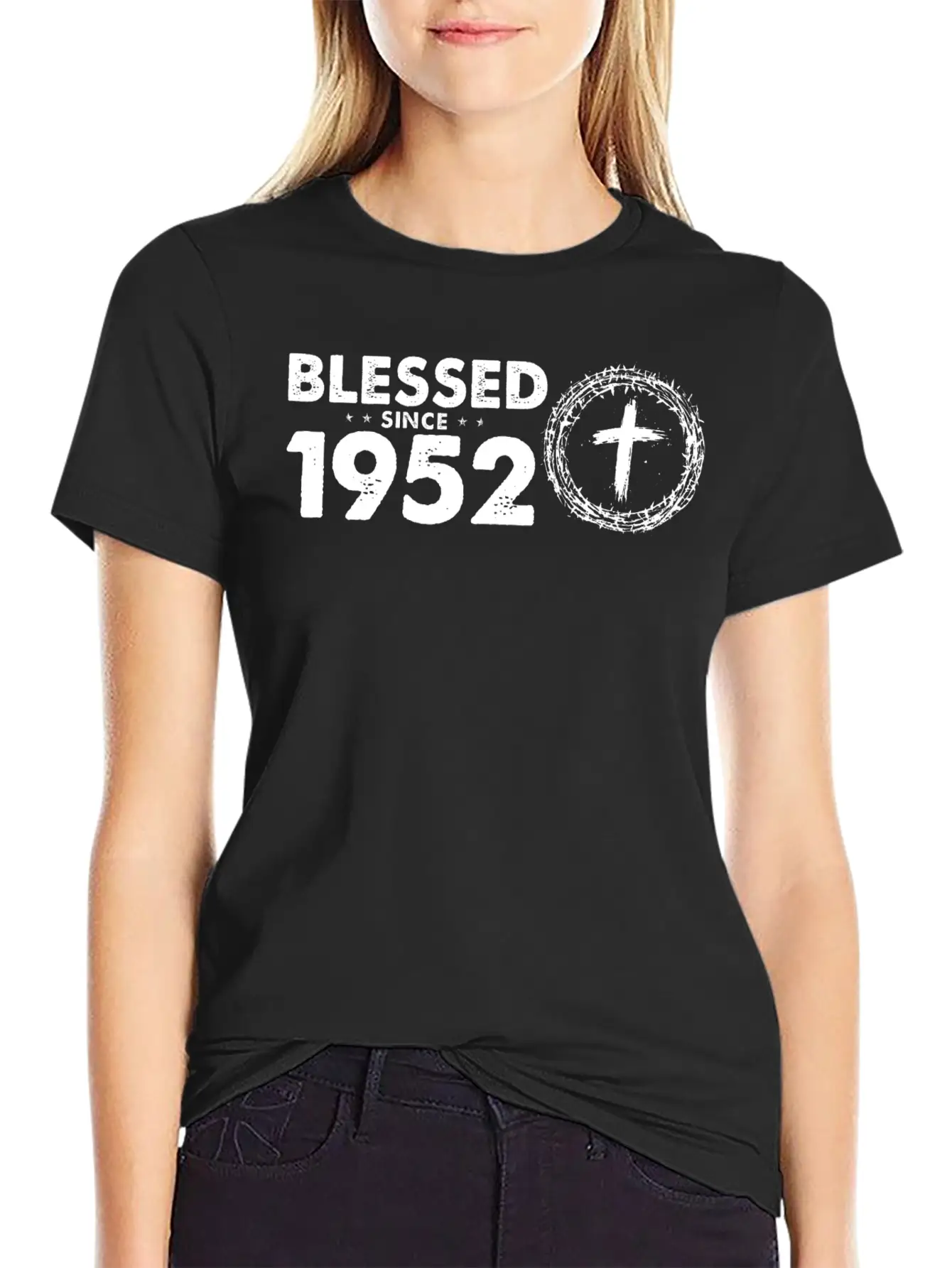 Vintage 72nd Birthday - Blessed Since 1952 By Modern Fit Casual T-Shirt – Clean And Versatile Design