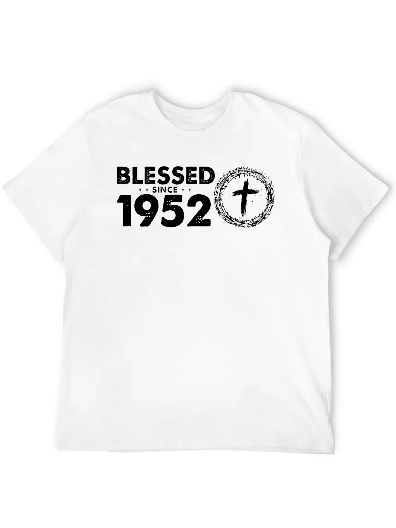 Vintage 72nd Birthday - Blessed Since 1952 By Modern Fit Casual T-Shirt – Clean And Versatile Design