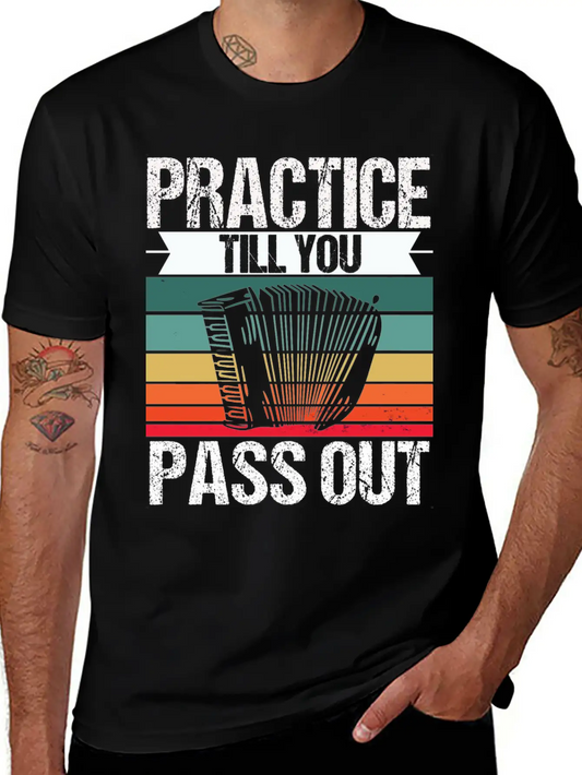 Vintage Accordion Musicians Music Air Accordion Essential Cotton Tee For Daily Outfits – Unisex Style