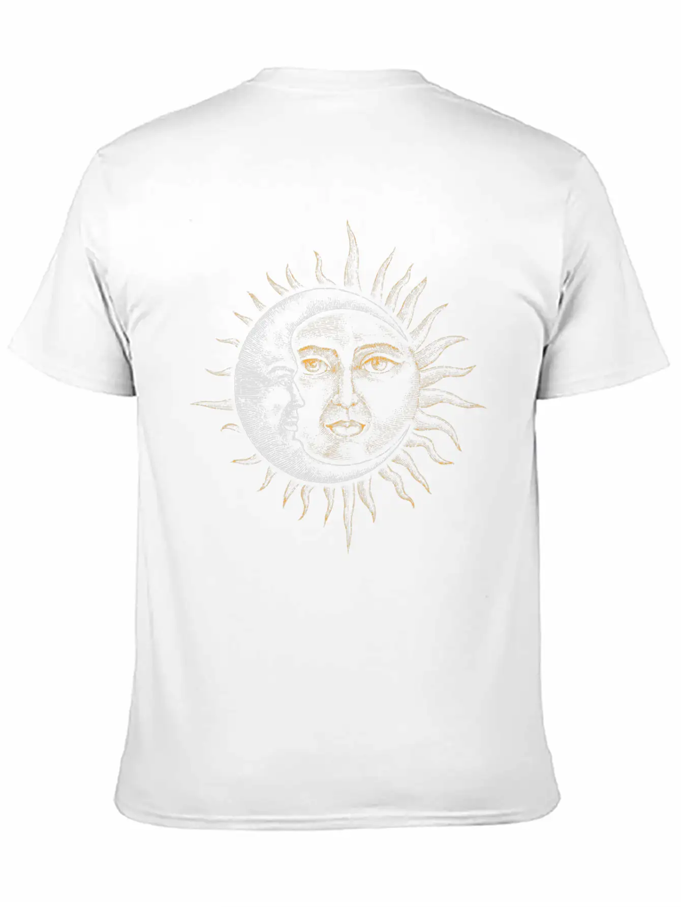 Vintage Astronomy Stars Sun Moon Basic Graphic T-Shirt – Daily Comfort In Soft Cotton