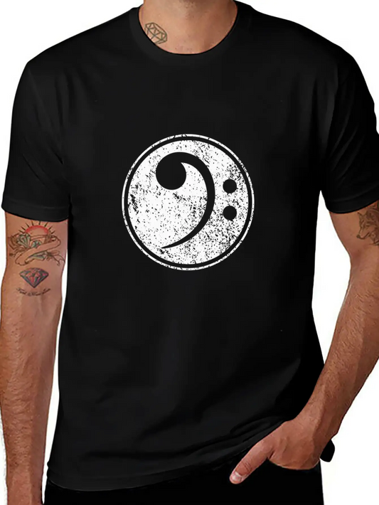 Vintage Bass Clef Bassist Bass Player Musician Ess Unisex Casual T-Shirt – Clean Design For Daily Comfort