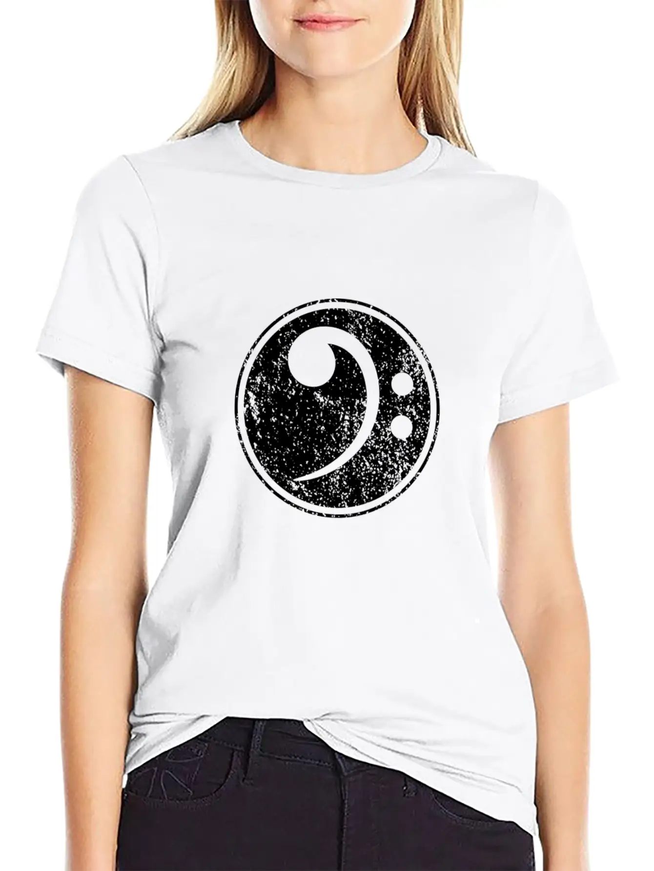 Vintage Bass Clef Bassist Bass Player Musician Ess Unisex Casual T-Shirt – Clean Design For Daily Comfort
