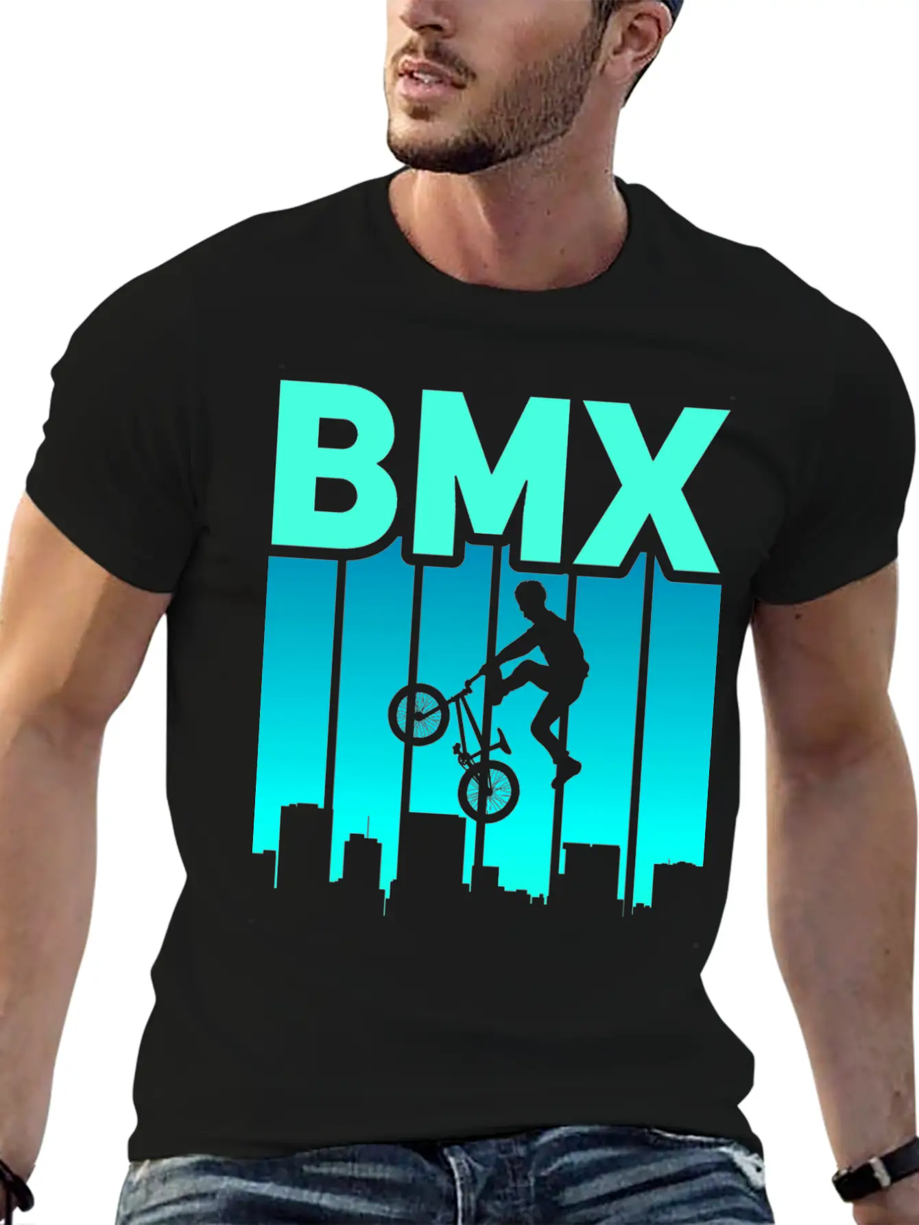 Vintage Bike Outfit, Bicycle Urban Freestyle BMX Essential Cotton Tee For Daily Outfits – Unisex Style