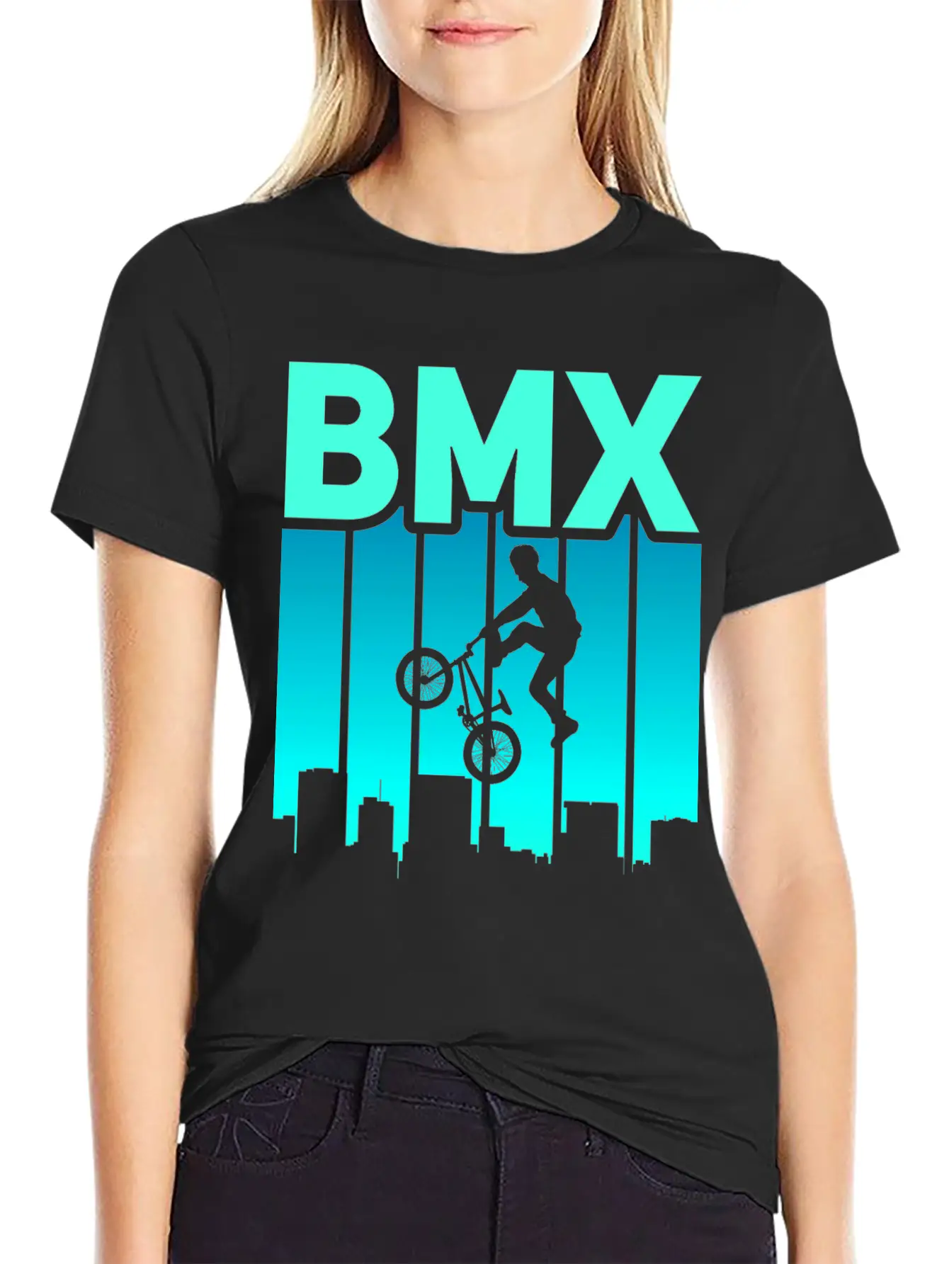 Vintage Bike Outfit, Bicycle Urban Freestyle BMX Essential Cotton Tee For Daily Outfits – Unisex Style